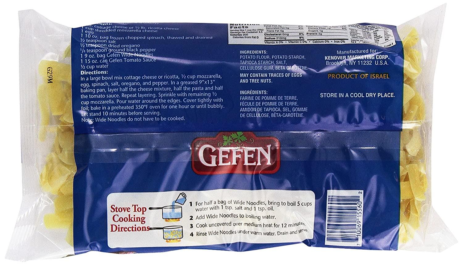 Gefen Gluten Free Wide Noodles, 9 oz