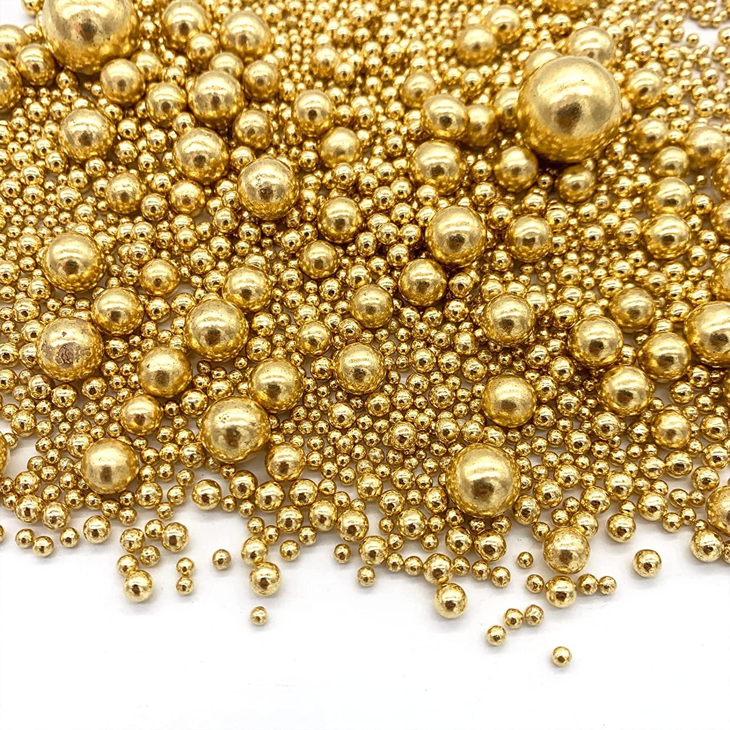 Sugar Decorations - Gold Pearls