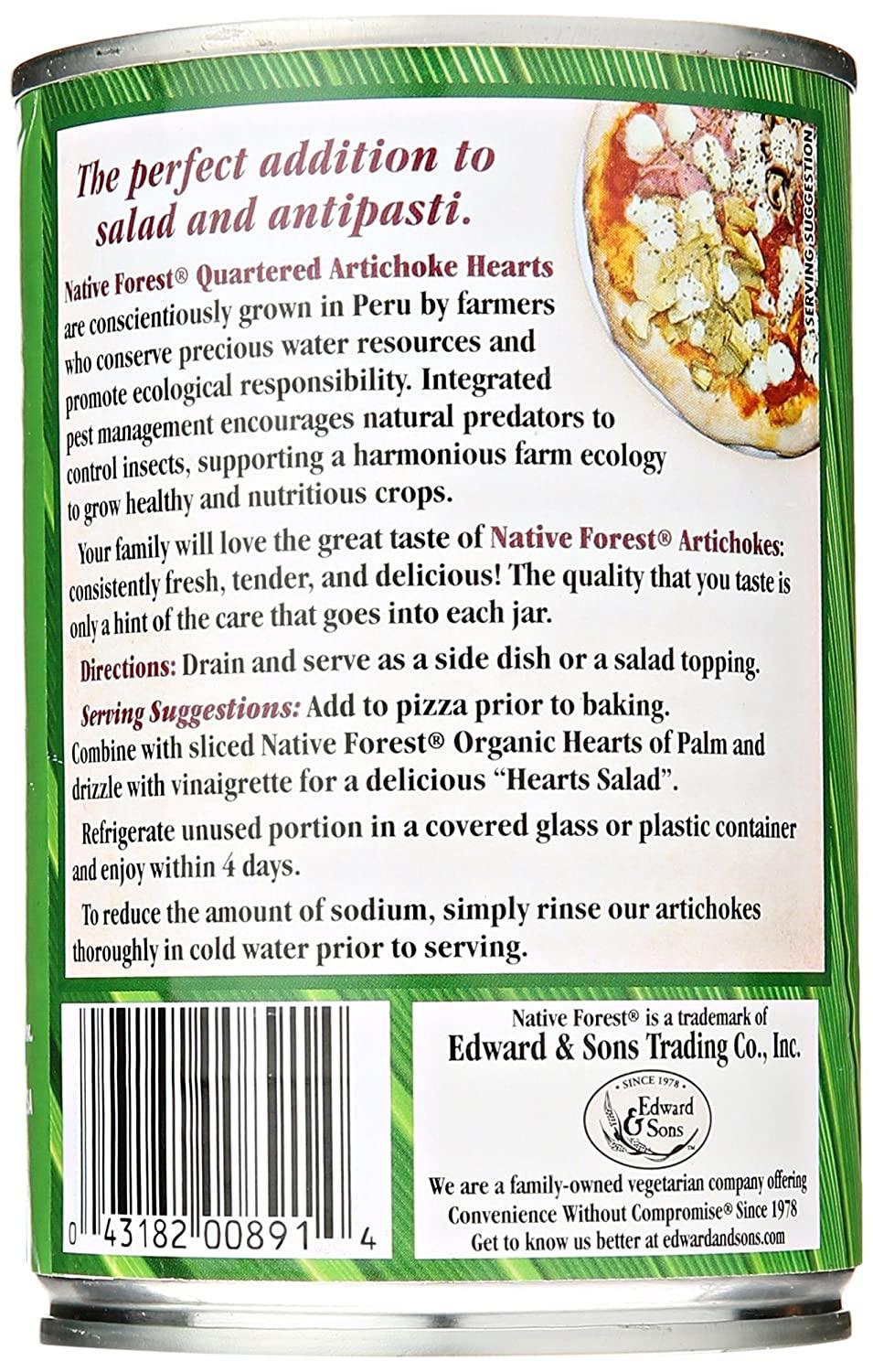 Native Forest Artichoke Hearts, Quartered, 14 Ounces