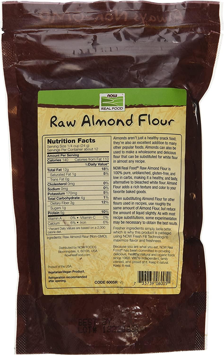 NOW Foods, Almond Flour with Essential Fatty Acids, 5 g Carbs per