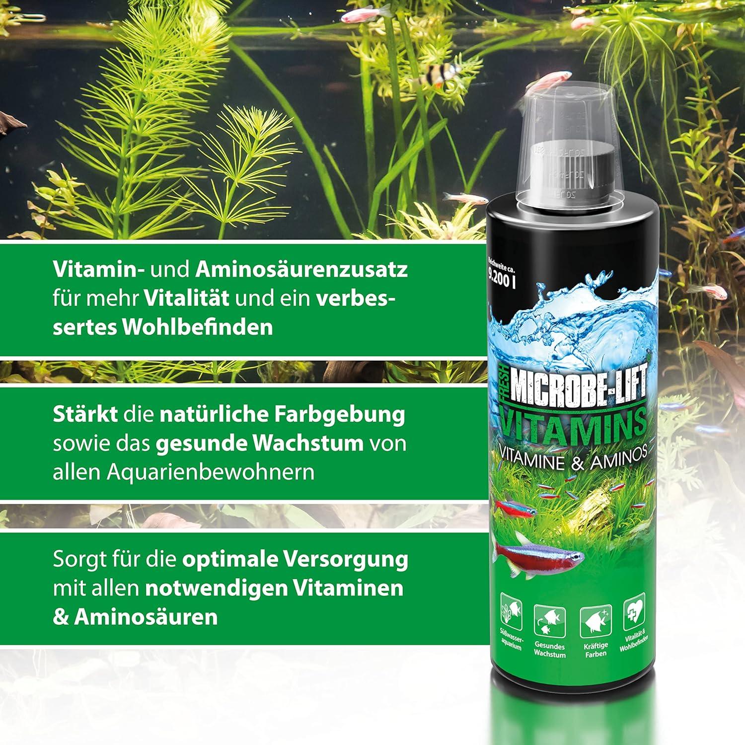 Multivitaminico Per Pesci MICROBE-LIFT Vitaminos - 118 Ml, Per Acqua Dolce, Vitalità E Colore - Foto 11