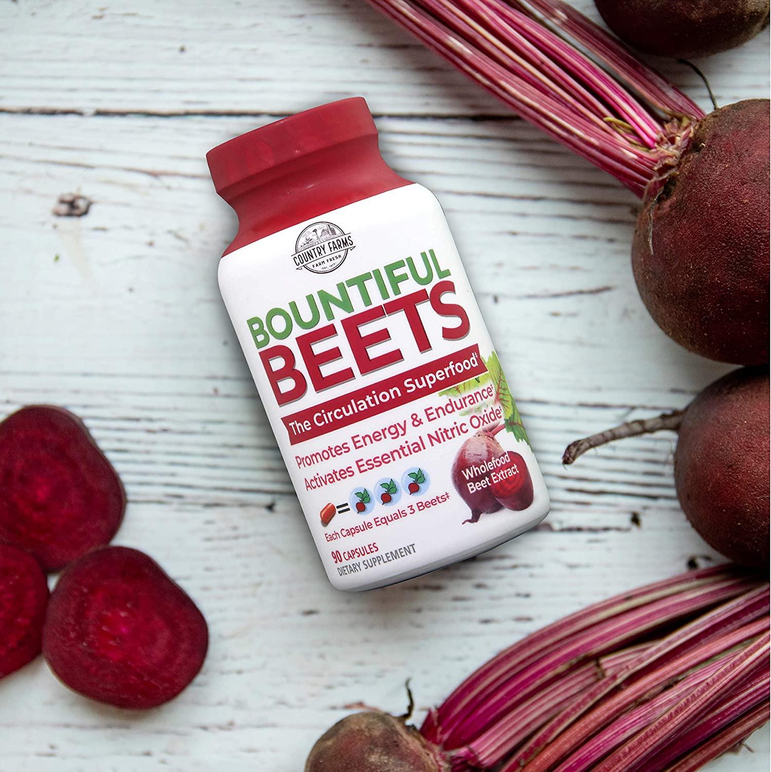 Country Farms Bountiful Beets Root Capsules, Wholefood Beet Extract