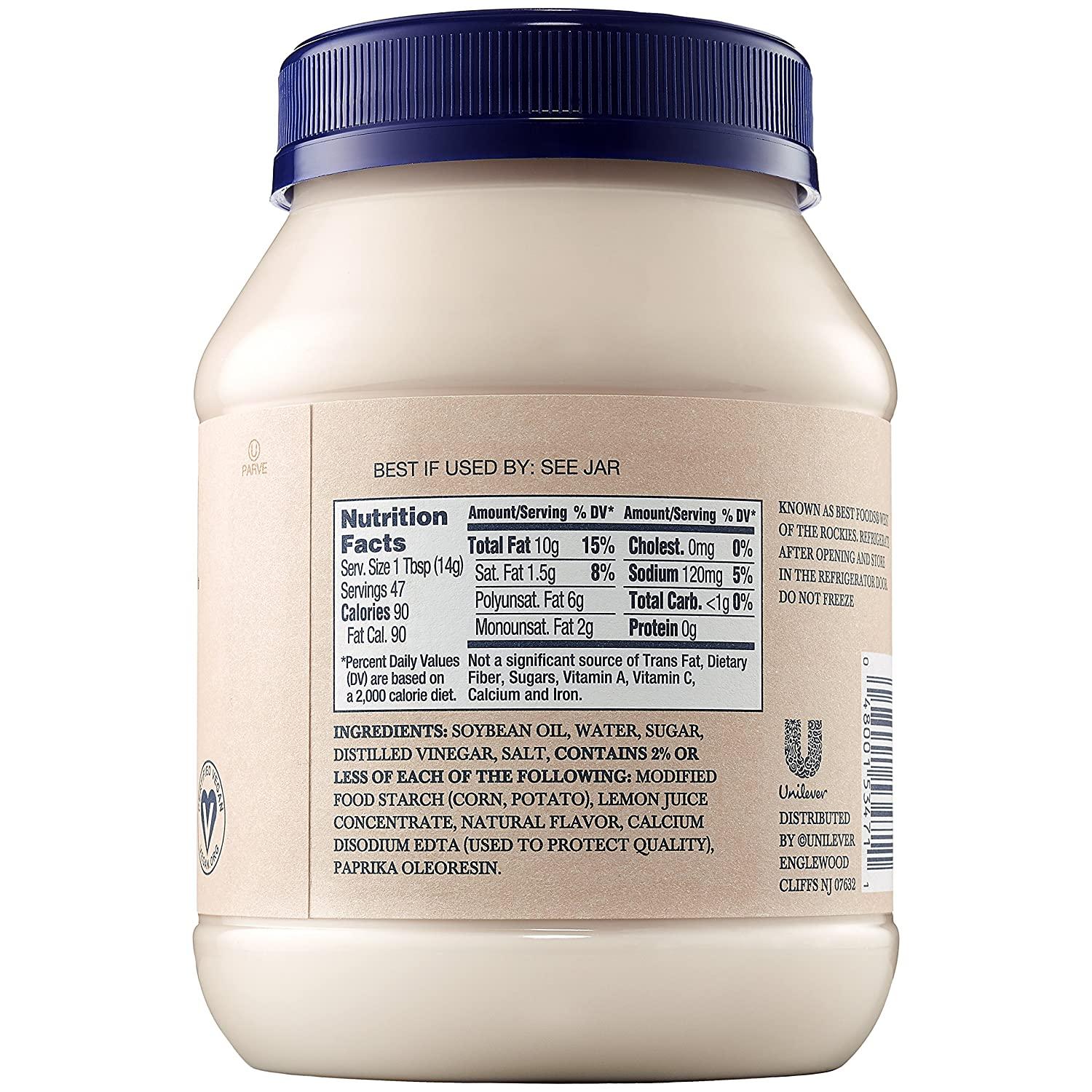Hellmann's Vegan Dressing and Sandwich Spread, Carefully Crafted 24 oz