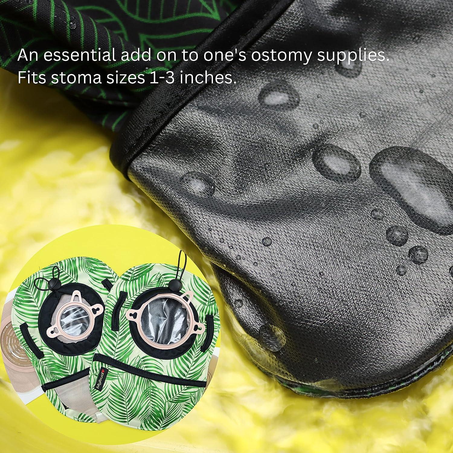 Ostomy Bag Covers for Men and Women, Waterproof Inner Liner, Adjustable  Flange Opening Stoma Pouch Cover with Stoma Belt, for Ostomy Ileostomy  Colostomy Supplies, 2 Pieces, Foliage 1