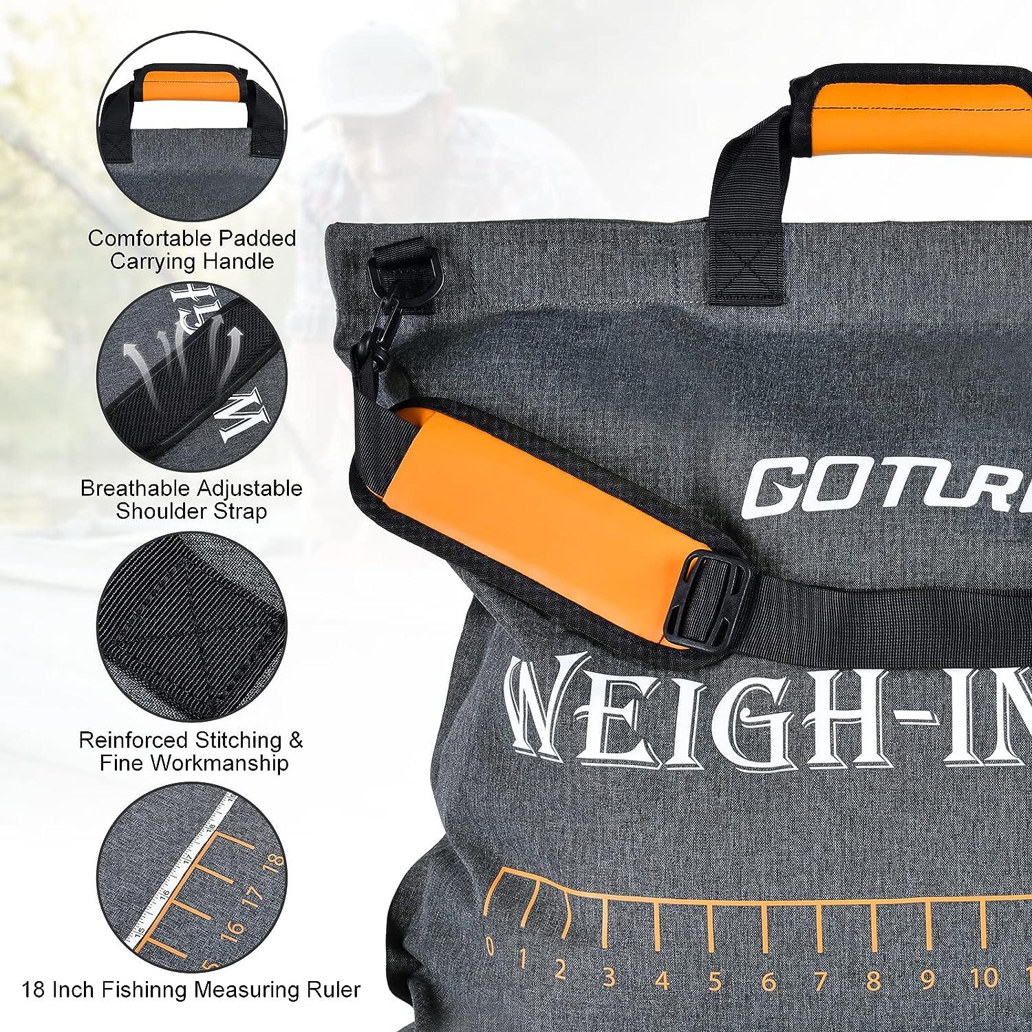 Goture Tournament Fishing Bag,Bass Weigh in Bag with Built-in