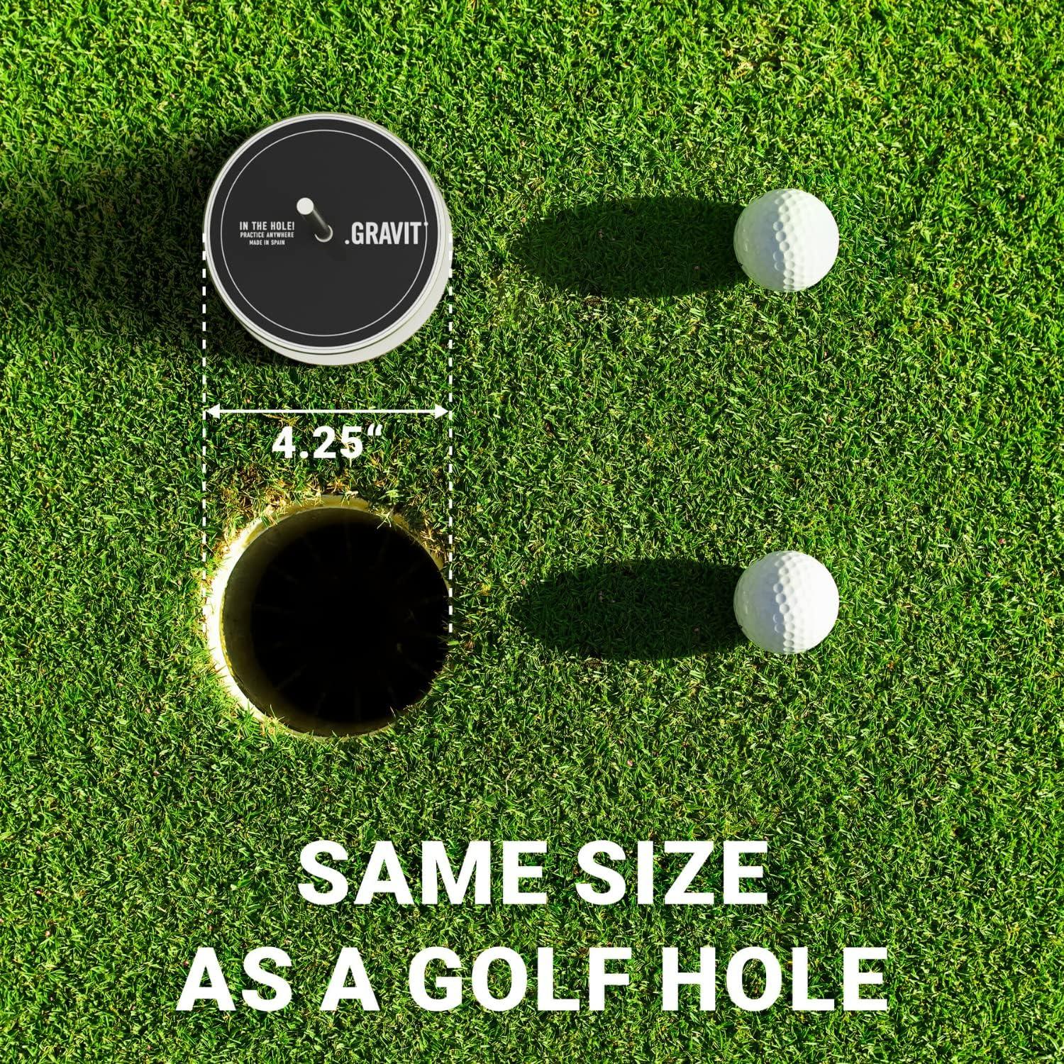 Gravit Golf 360Degree Putting Hole Portable Practice Green for Indoor & Outdoor Training with