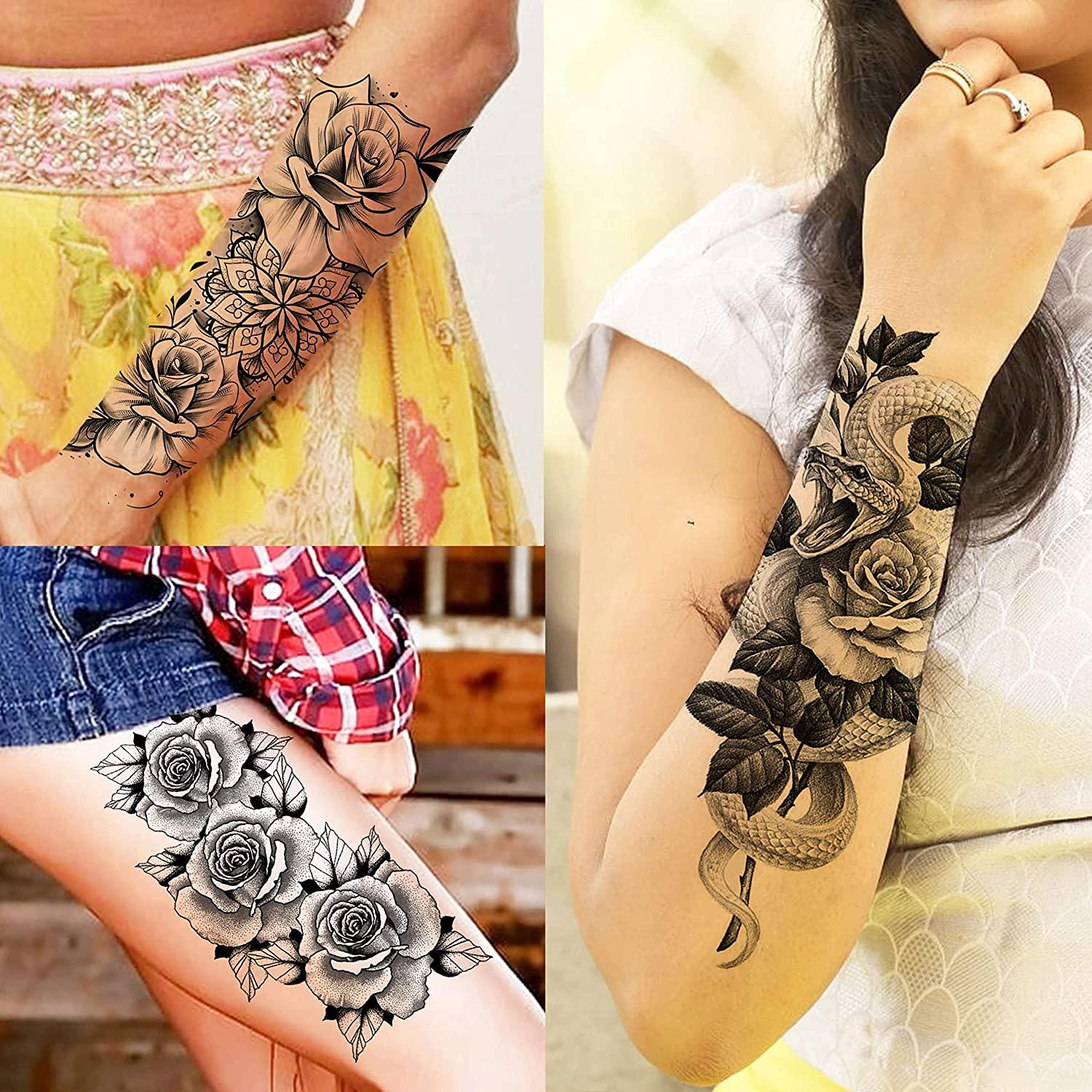 Sunflower And Rose Tattoo Meaning - p8w3b80