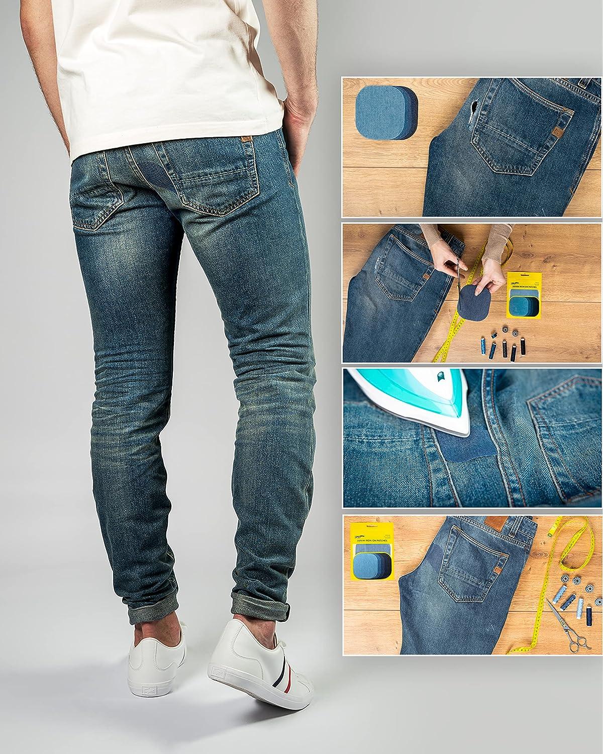 9 Kinds of Shapes Iron on Patches Denim Jean Repair Patches Clothing Repair  Patch Kit for