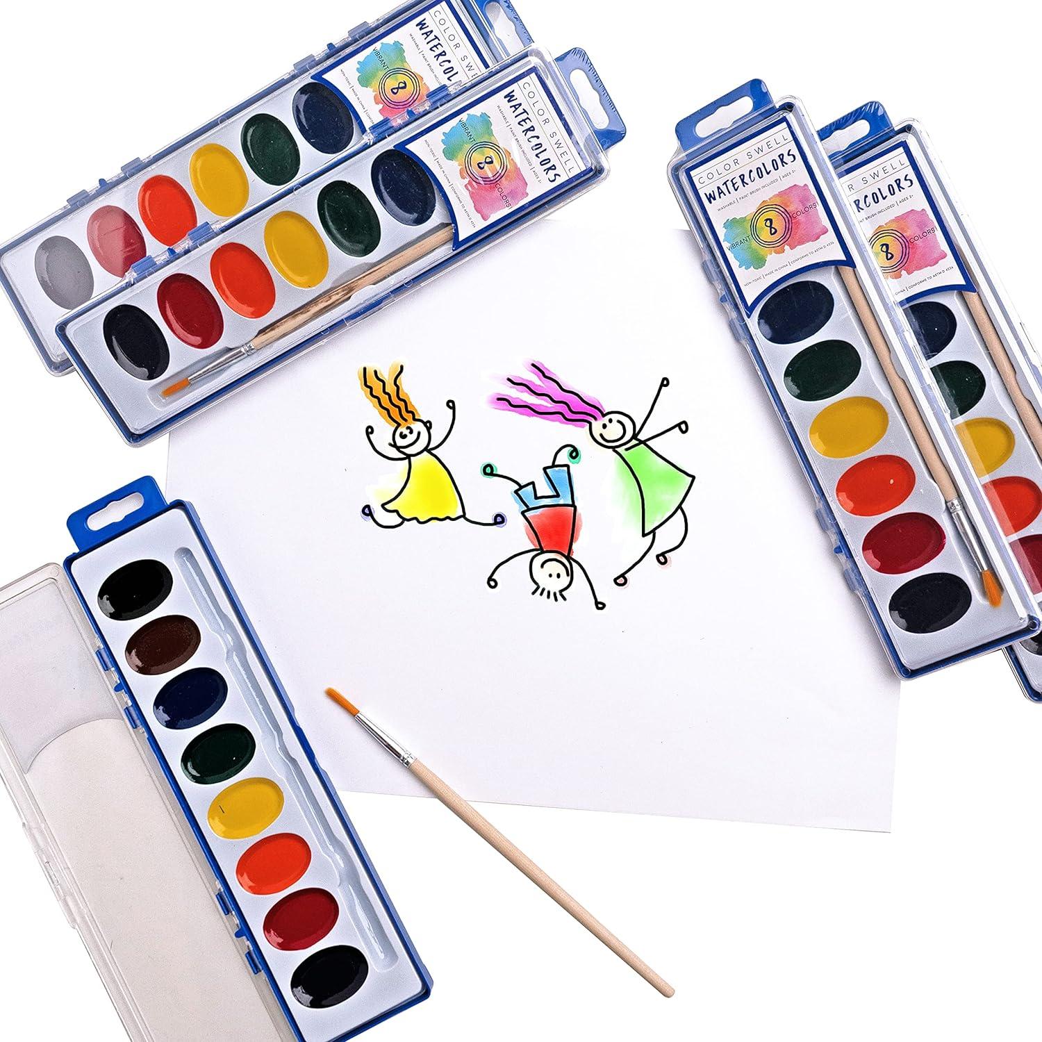 8/12 Colors Washable Watercolor Set for Kids and Students Painting - China  Watercolor, Watercolor Paint