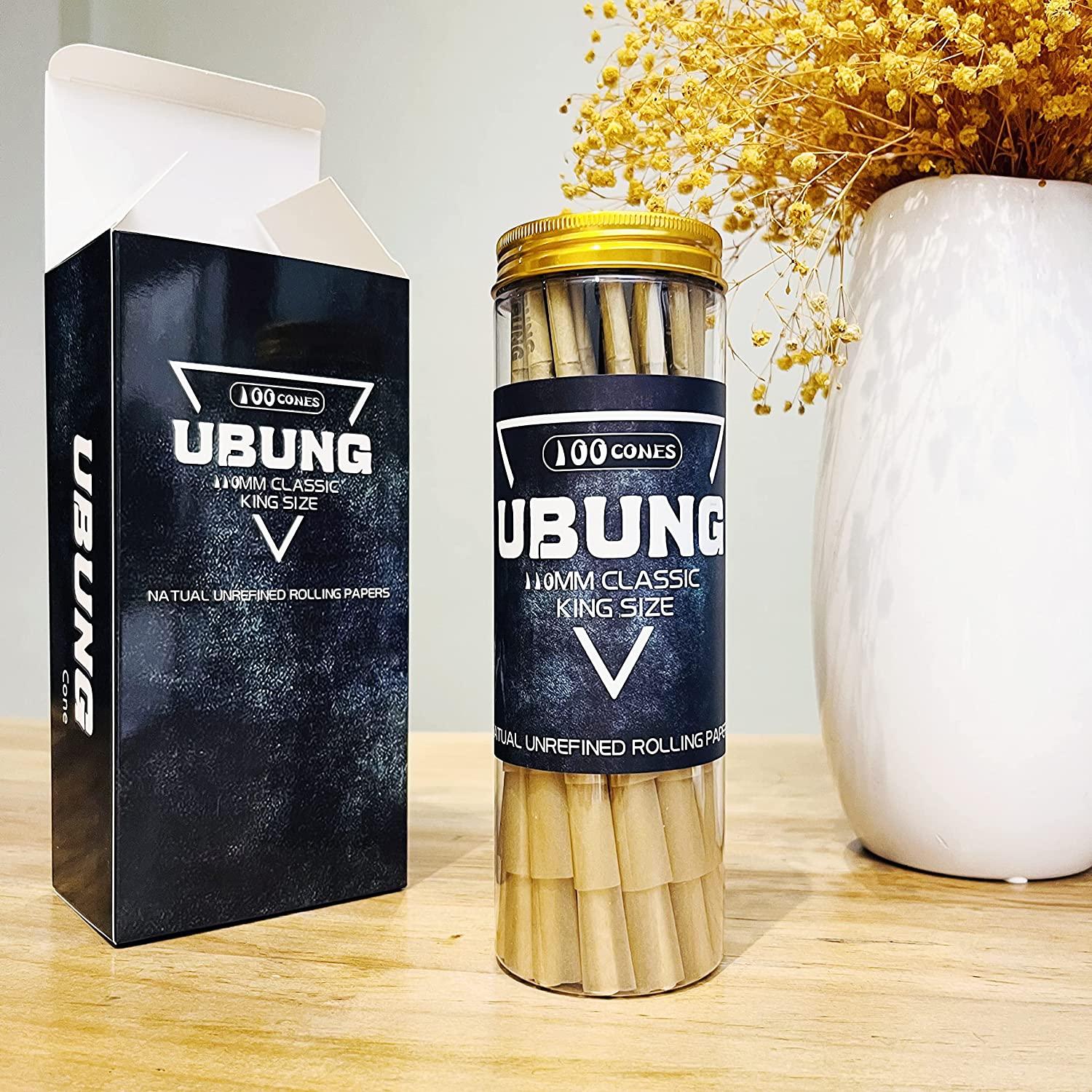 UBUNG cones 100 pack king size pre rolled cones with tips 108 mm slow