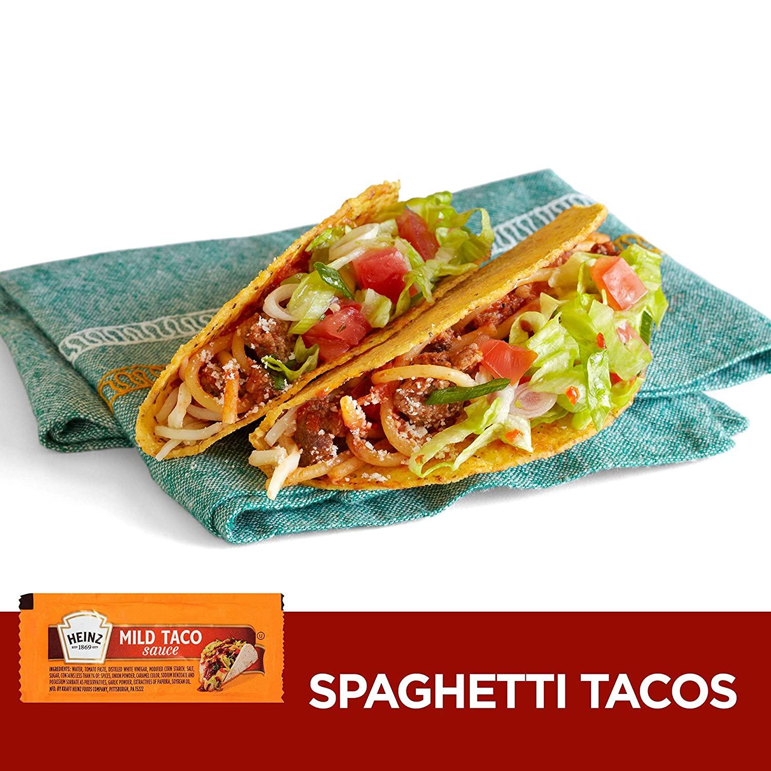 Heinz Mild Taco Sauce 200 Count Authentic Flavor for Tacos and More