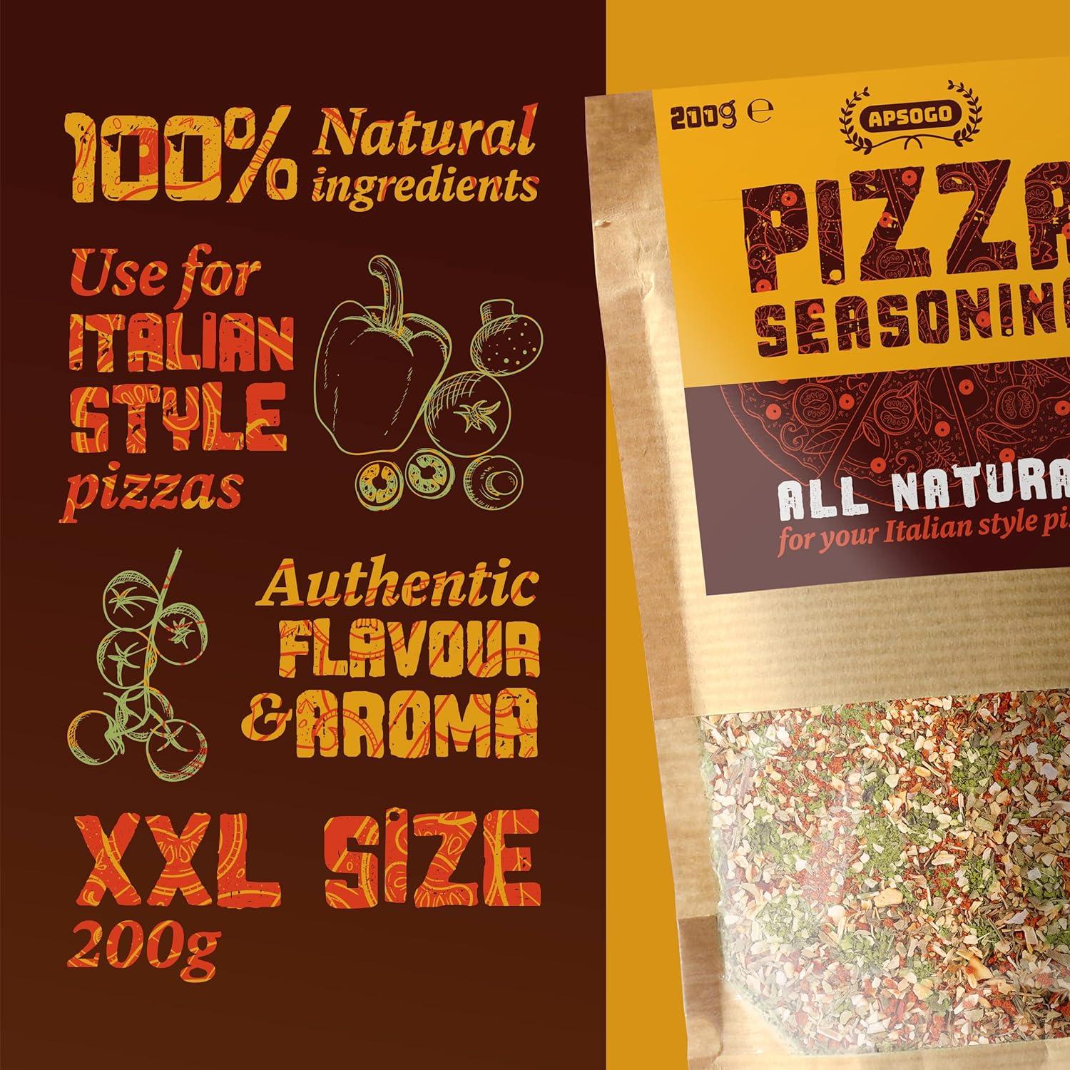 Apsogo Italian Pizza Seasoning - Authentic Herbs & Spices for Flavorful ...