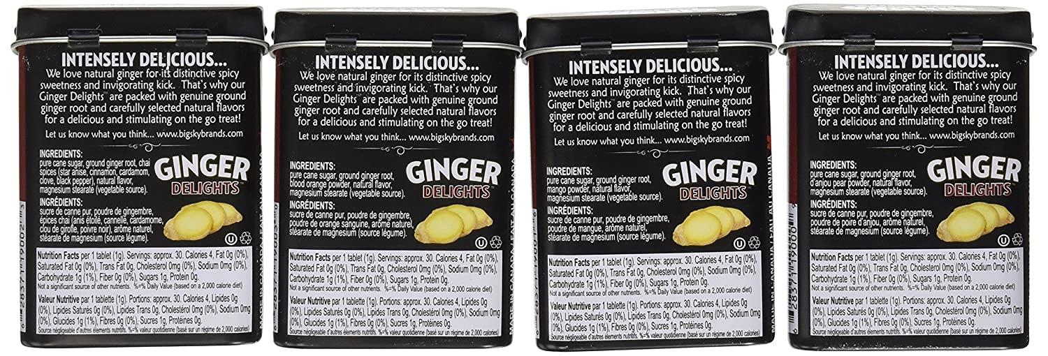 Big Sky Ginger Delights Spiced Chai, Blood Orange, Mango, D'Anjou Pear