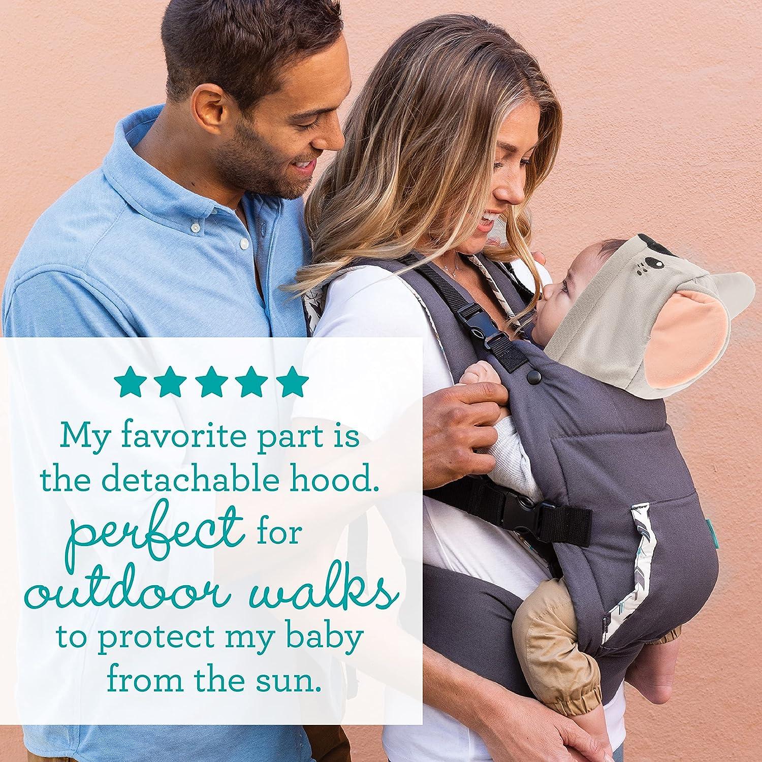 Infantino Cuddle Up Ergonomic Hoodie Baby Carrier Bundle Pack