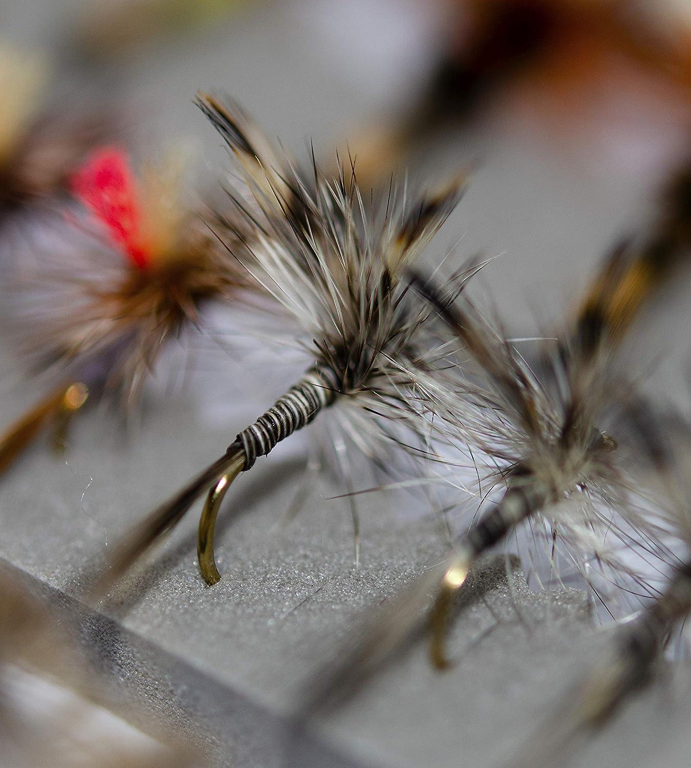 Outdoor Premium Fly Fishing Flies Assortment with Waterproof Box