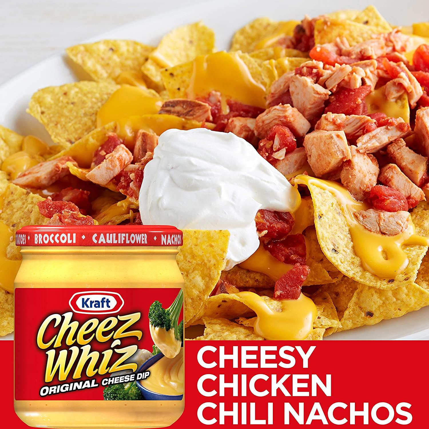 Cheez Whiz Original Cheese Dip, 15 oz Jar 15 Ounce (Pack of 1)