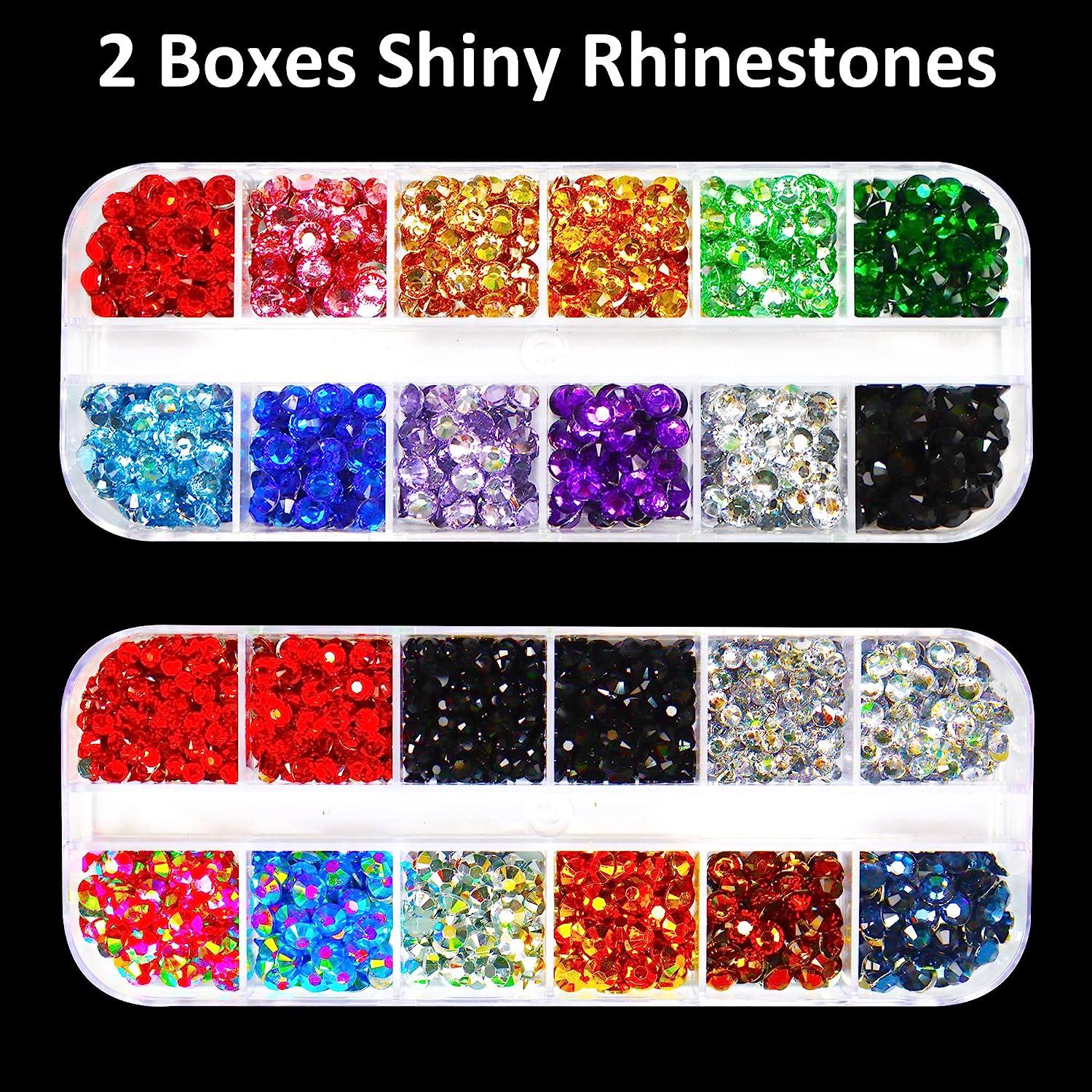 Gems Glue for Rhinestones for Crafts, Bedazzler kit with Rhinestones Glue  for Clothing Clothes Fabric Shoes Tumblers, Flatback Crystals Bling Kit