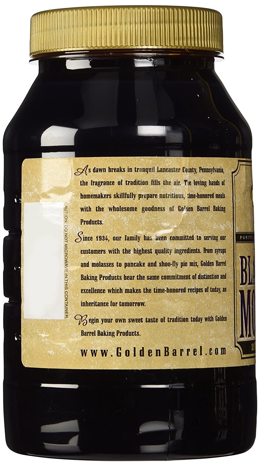 Golden Barrel Blackstrap Molasses, Unsulphured, 32 oz