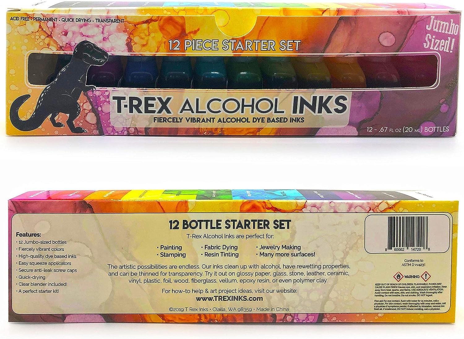 15 Color Transparent Alcohol Inks for Epoxy Resin 