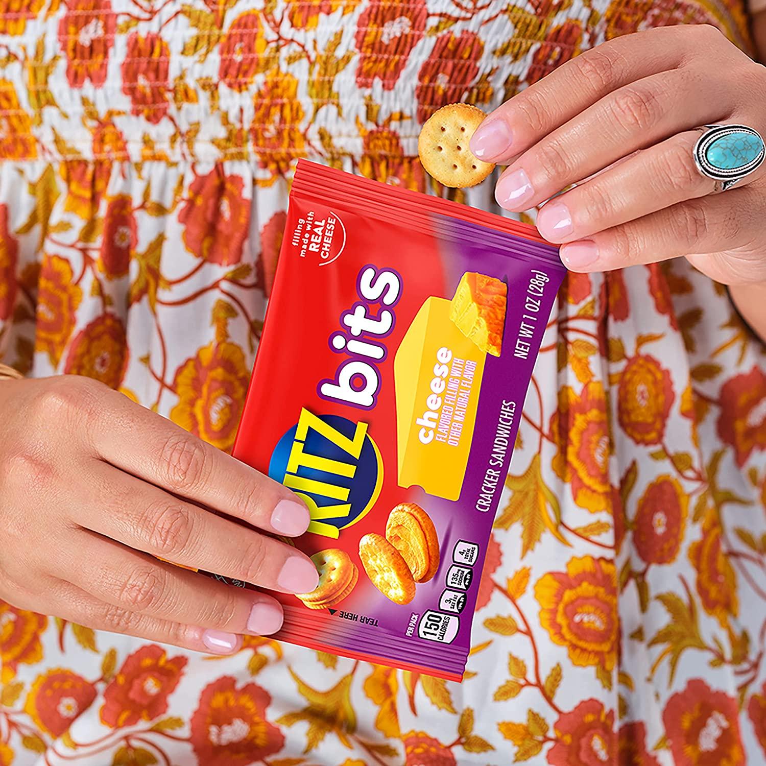 RITZ Cheese Sandwich Crackers 12 Packs of 1 oz Bits Buy Now