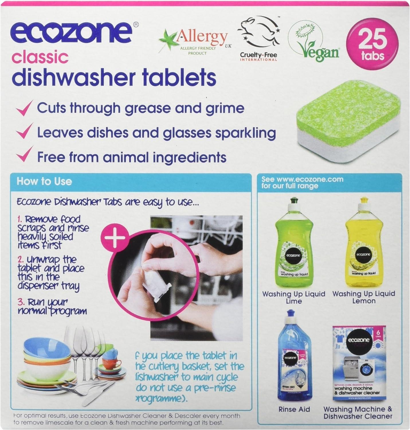 Ecozone All in One Classic Dishwasher Tablets 25 Tablets