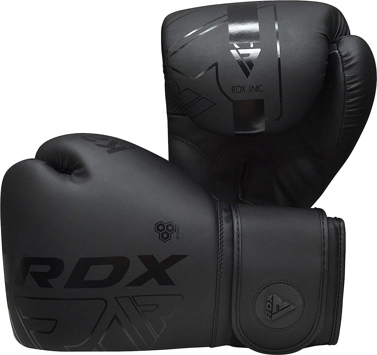 RDX Boxing Gloves Men Women, Pro Training Sparring, Maya Hide Leather Muay  Thai MMA Kickboxing, Adult Heavy Punching Bag Gloves Mitts Focus Pad  Workout, Ventilated Palm, 8 10 12 14 16 Oz BLACK 16OZ