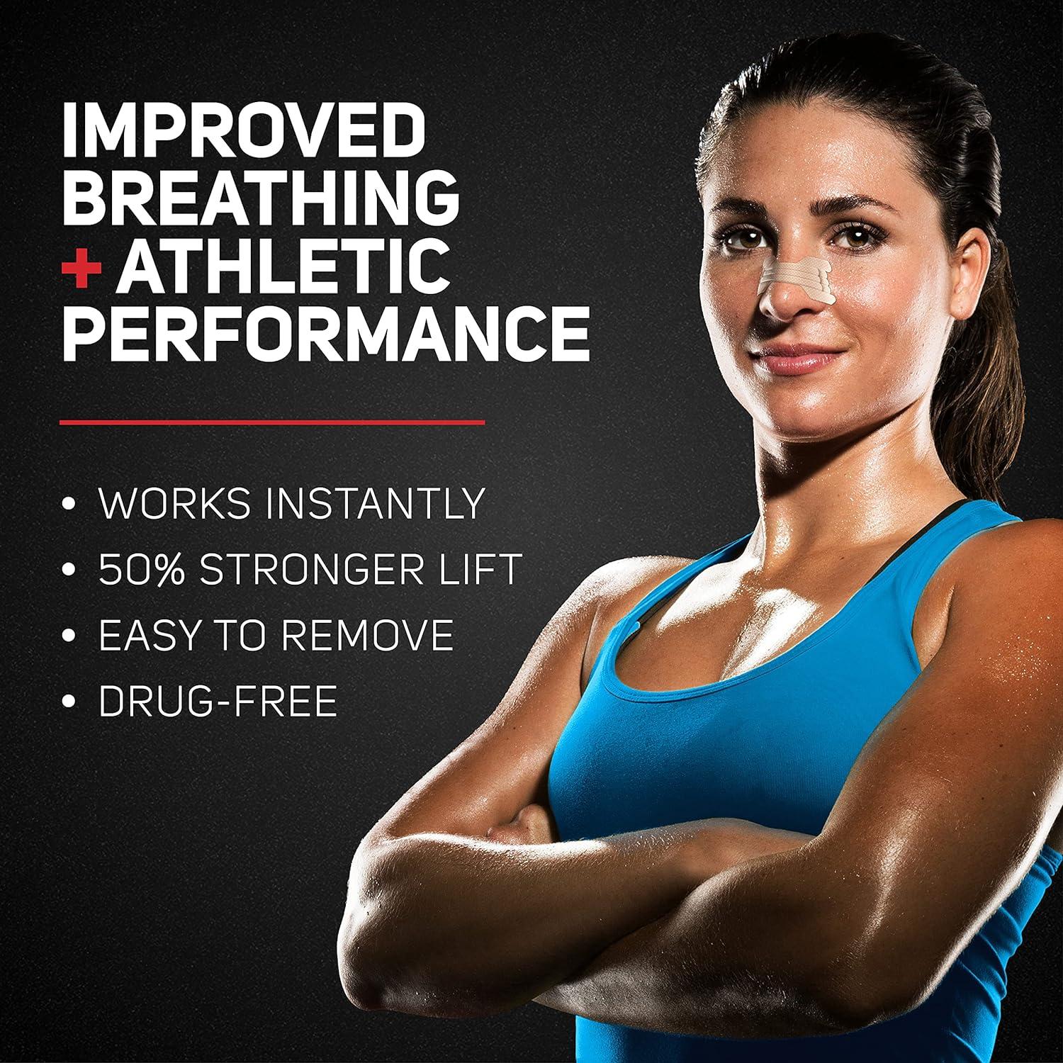 Clear Passage Performance Nasal Strips for Athletes Sports Nasal