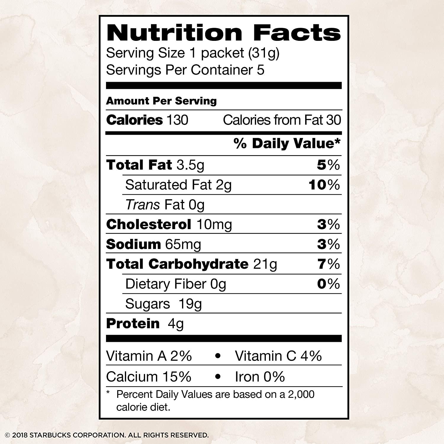 Buy Starbucks Instant Vanilla Latte 5 Flavor Packets Best Coffee Online