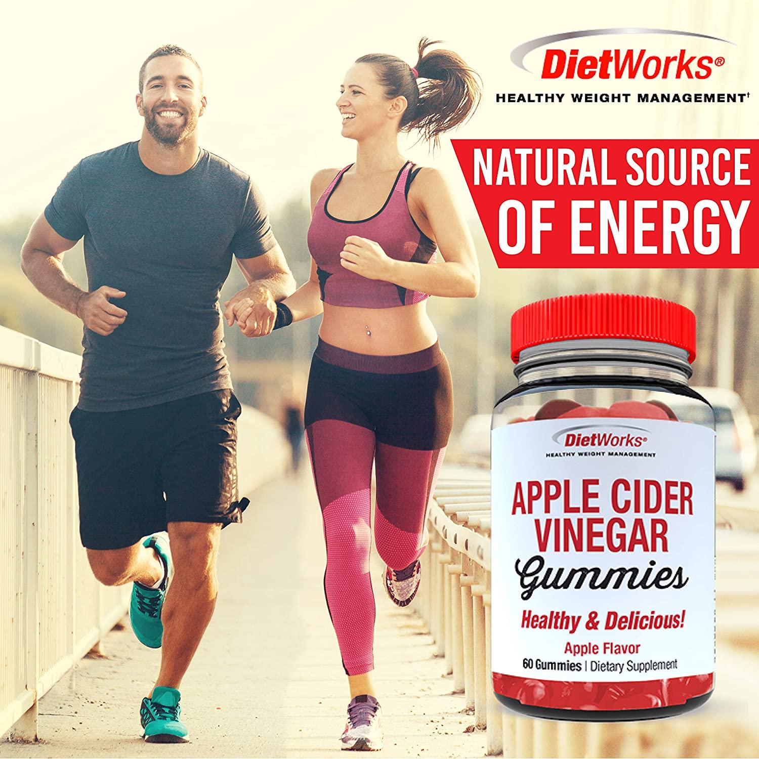 Buy DietWorks Apple Cider Vinegar Gummies 60 Apple Flavor Gummies for