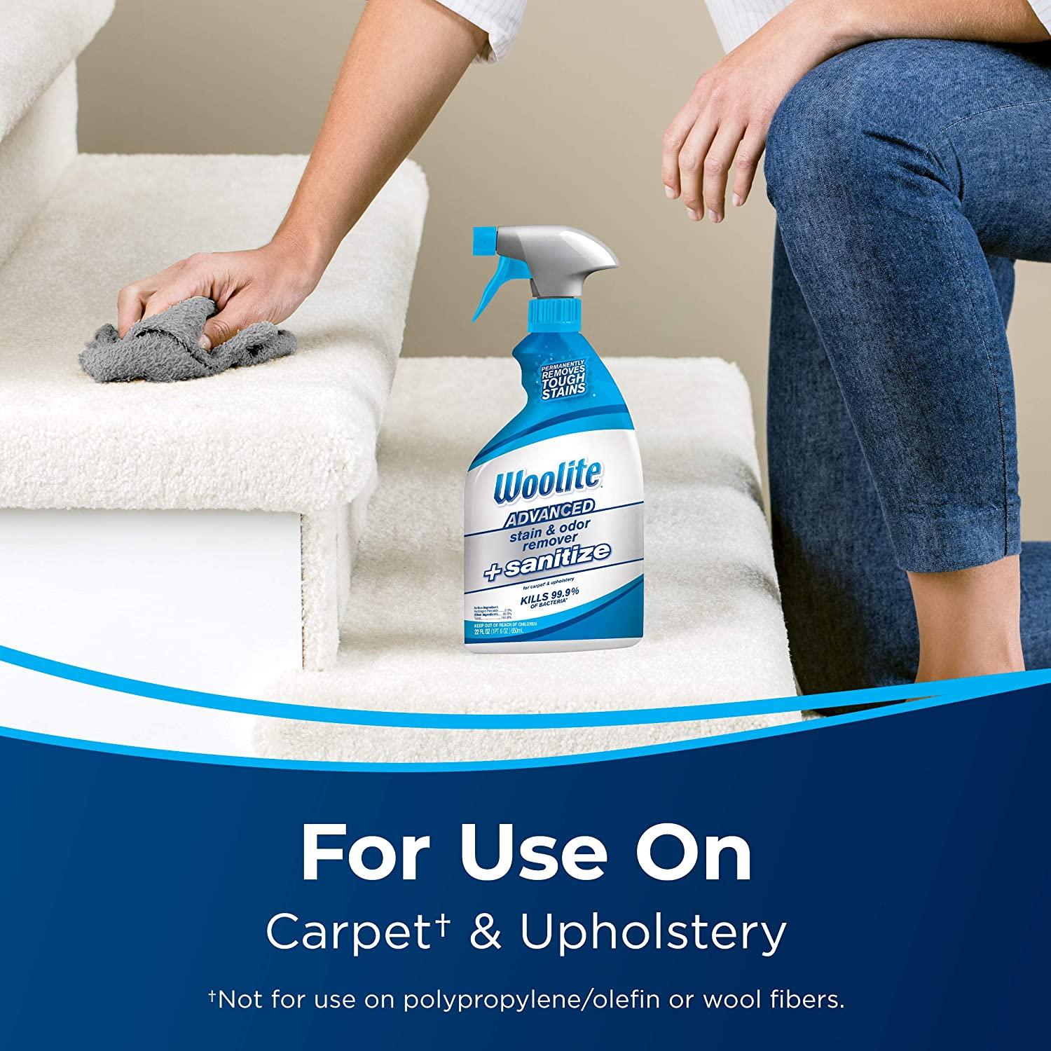 Bissell Woolite Advanced Stain & Odor Remover + Sanitize, 22floz, Wb