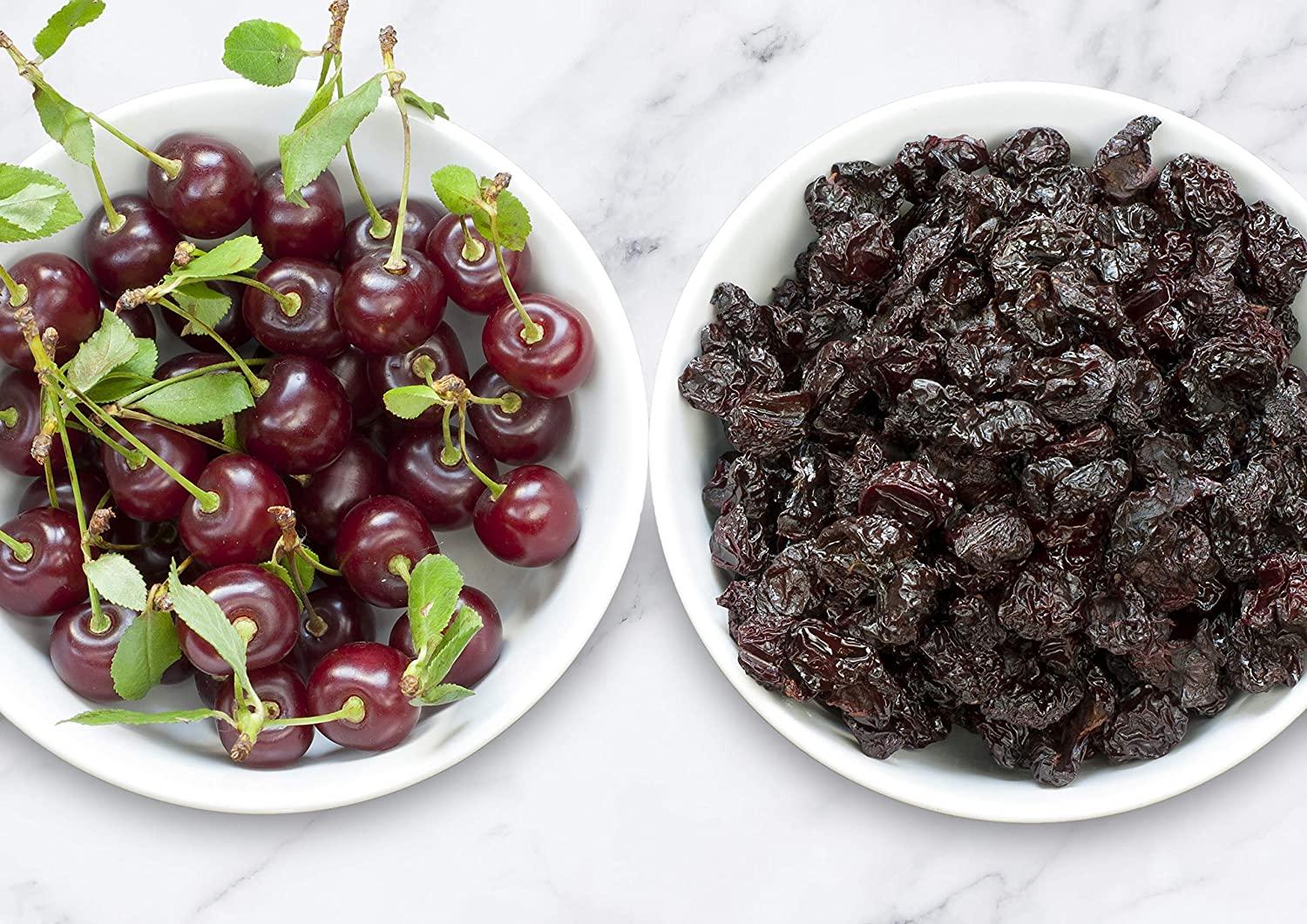 Organic Dried Sour Cherries, 2 Pounds Pitted Cherry Fruit, NonGMO