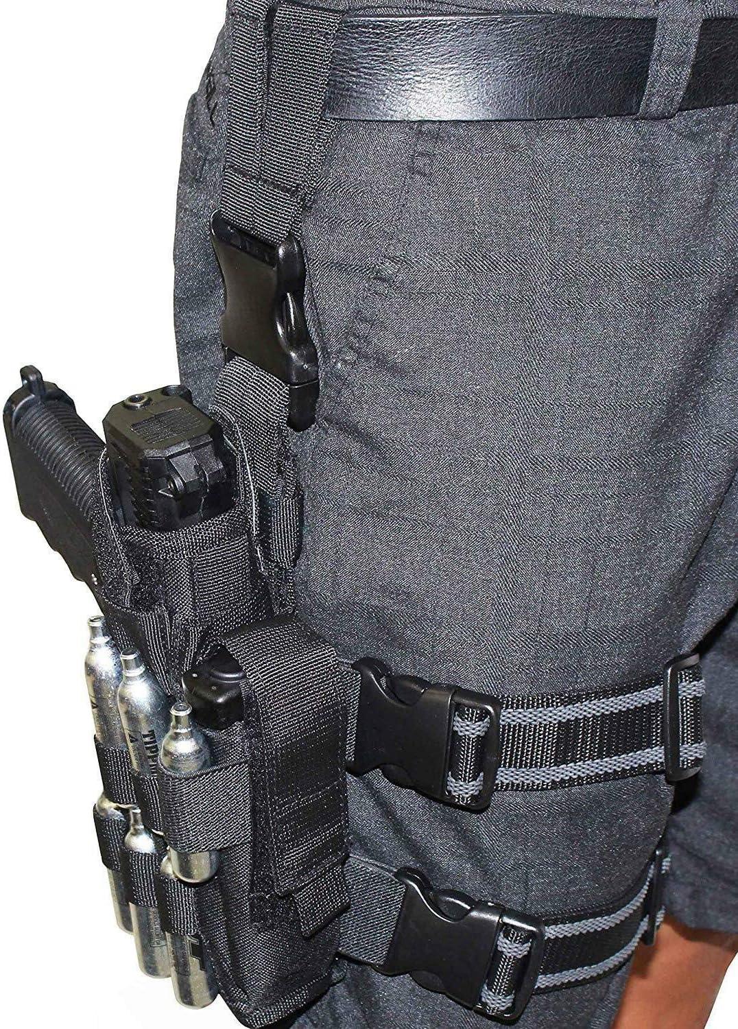 Trinity Tactical Leg Holster Black Compatible with Tippmann tipx Paintball  Pistol.