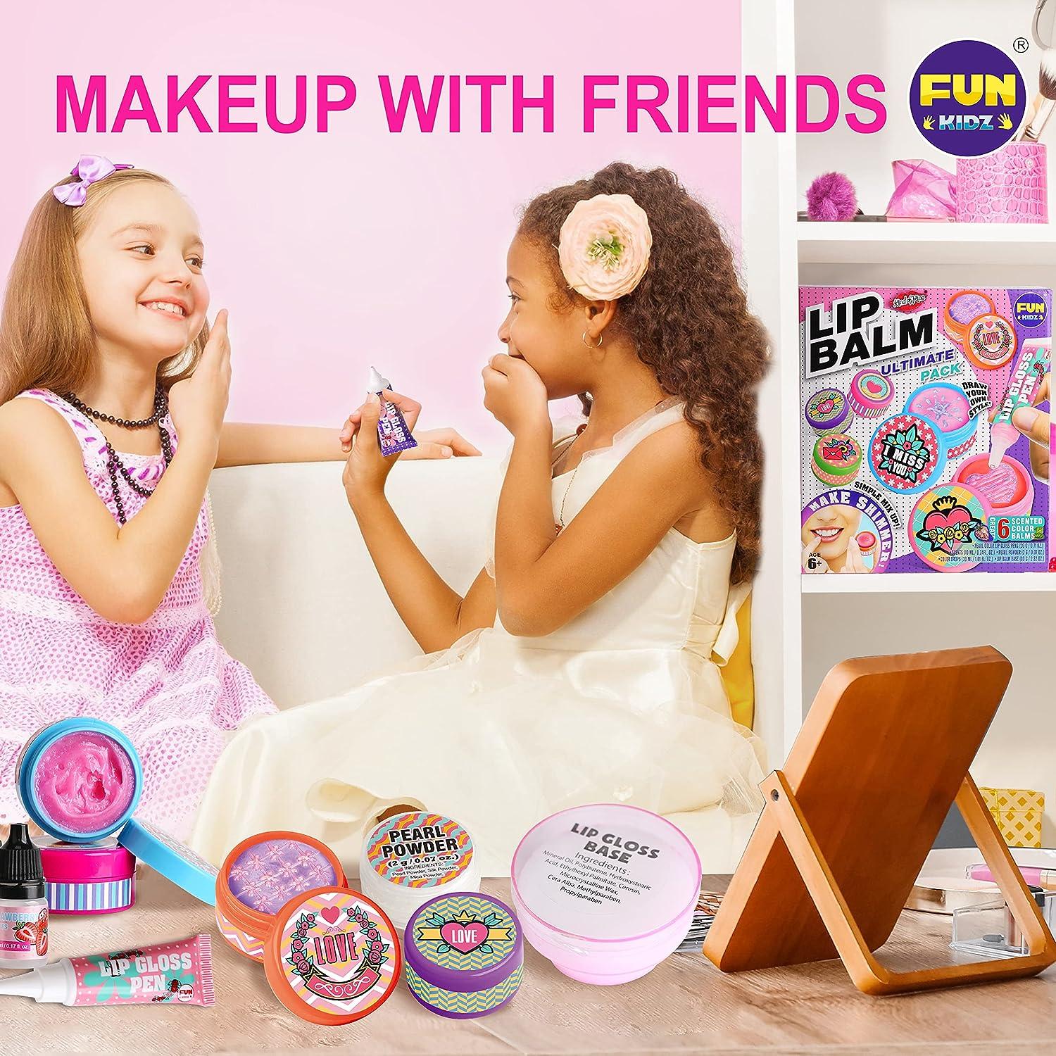 All Natural Lip Balm Kit For Girls FunKidz Lip Gloss Making Kit For Kids  Ages 8-10 10-12 Girls Gift Makeup Science Lab