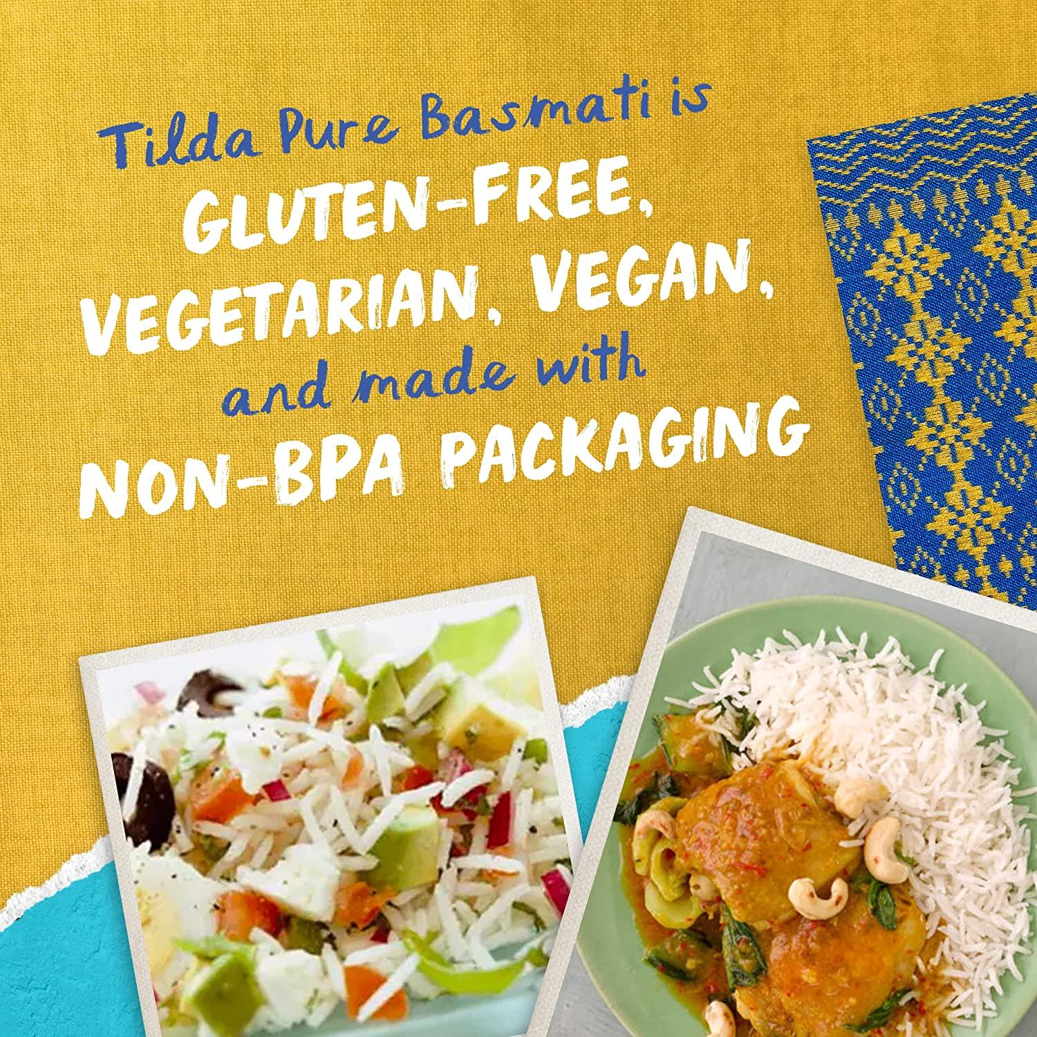 Tilda Pure Basmati Rice Premium Aromatic and Authentic Rice Large