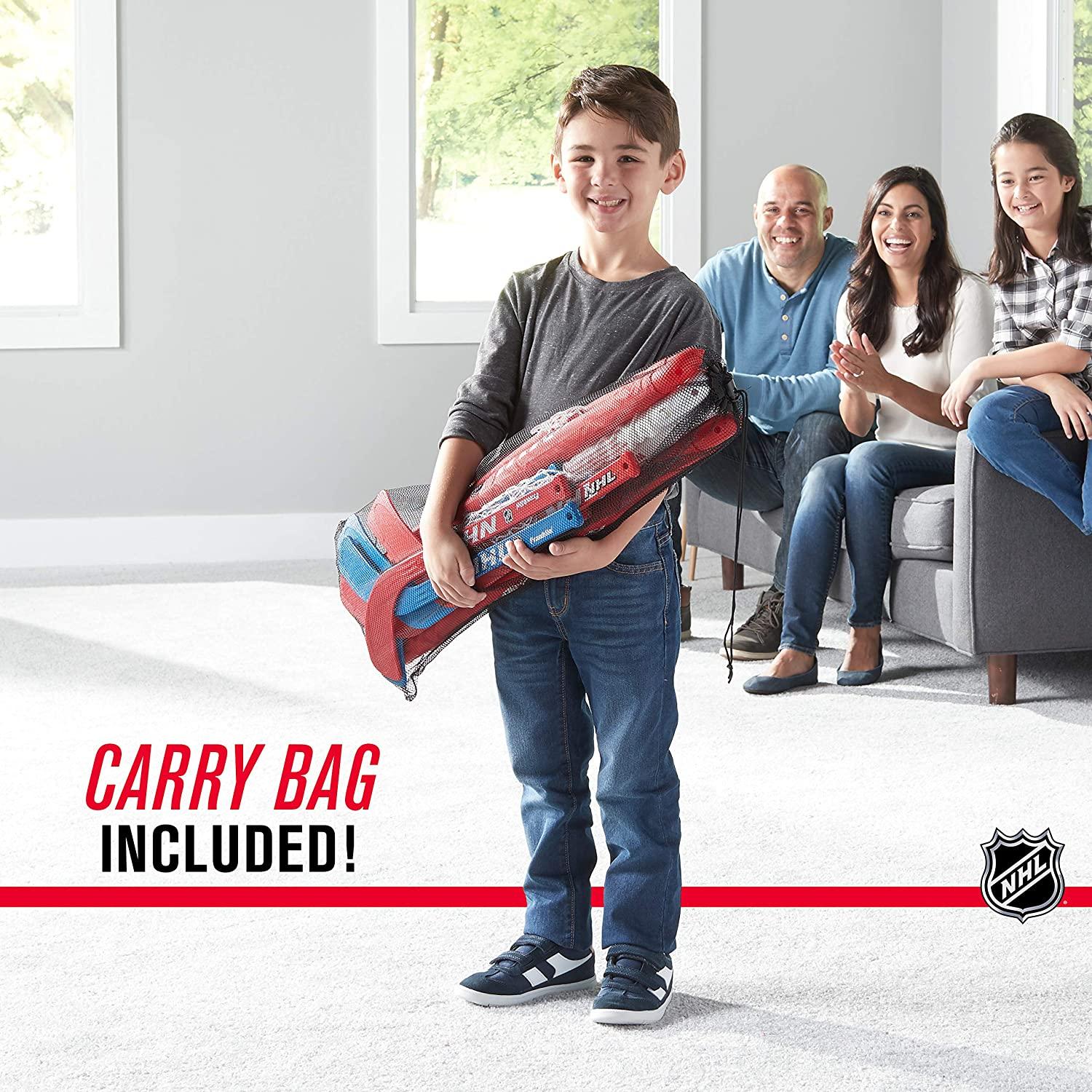 Franklin Sports NHL Kids Mini Hockey Goal Set Youth Mini and Knee