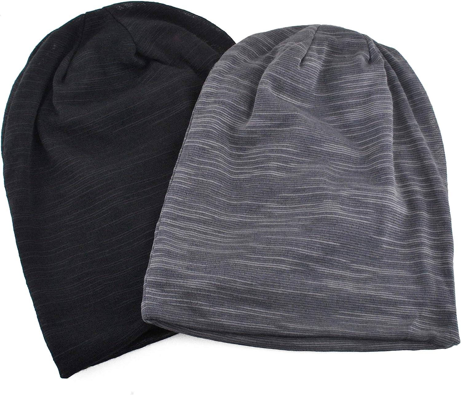 Berretto Unisex Slouchy In Cotone Leggero – Morbido, Traspirante – Per Dormire, Sport, Tempo Libero – Circonferenza 54 Cm