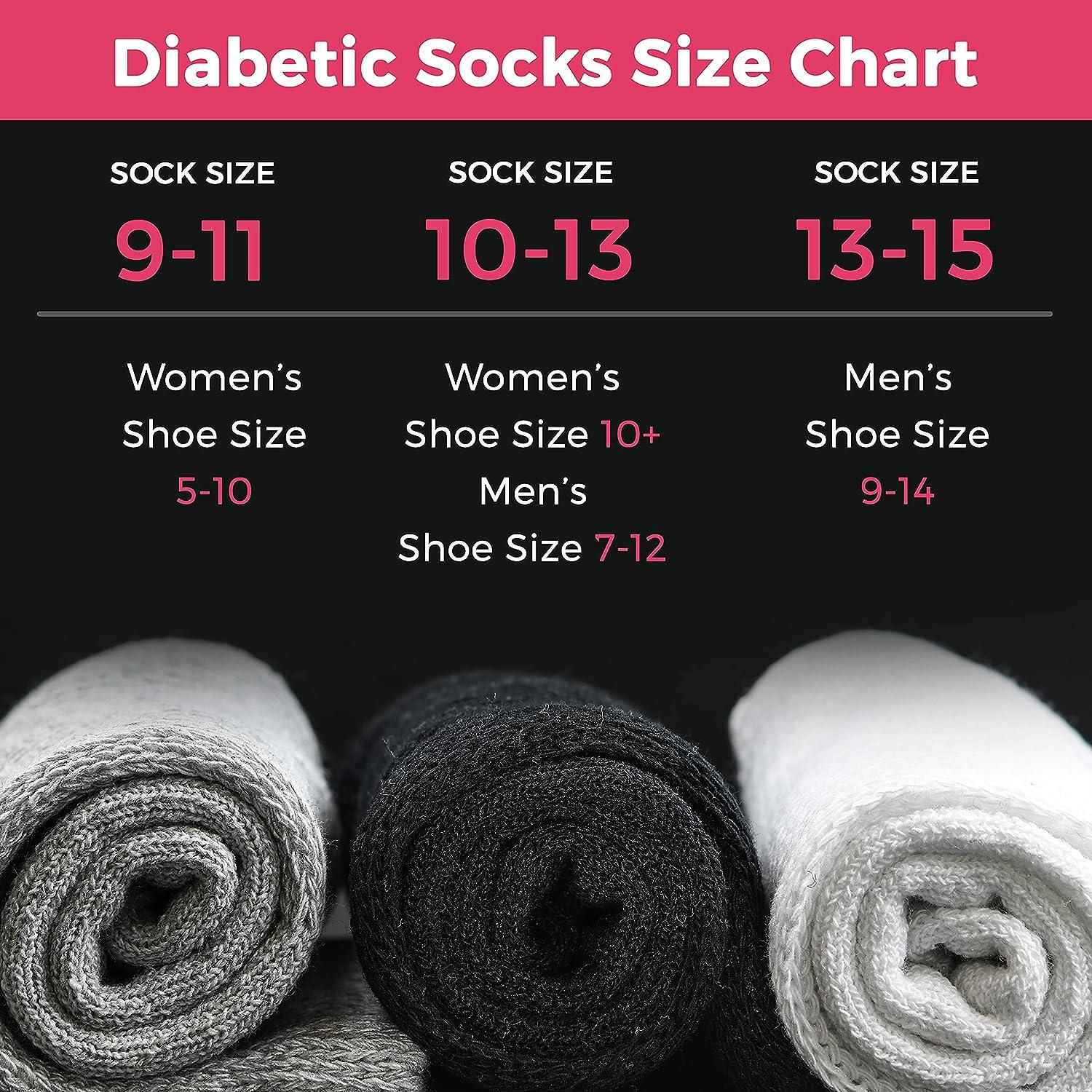 Debra Weitzner Diabetic Ankle Crew Socks Mens Womens Non-Binding