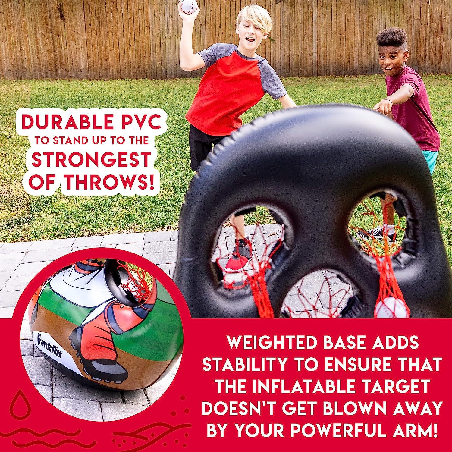 Inflatabull target outlet