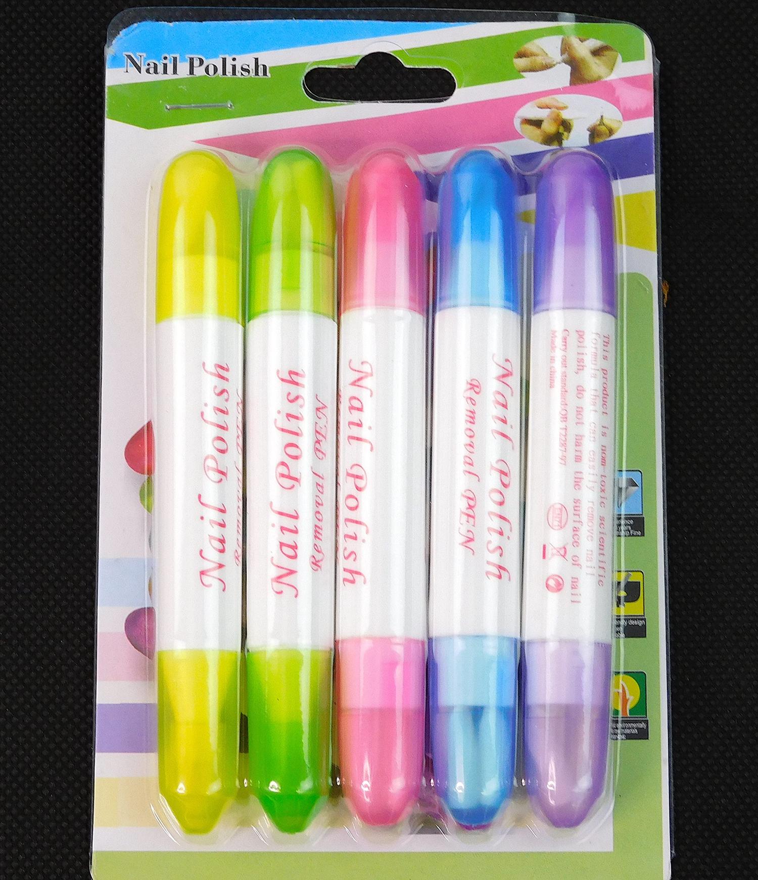 Precision Nail Polish Corrector Pen 5 Pieces