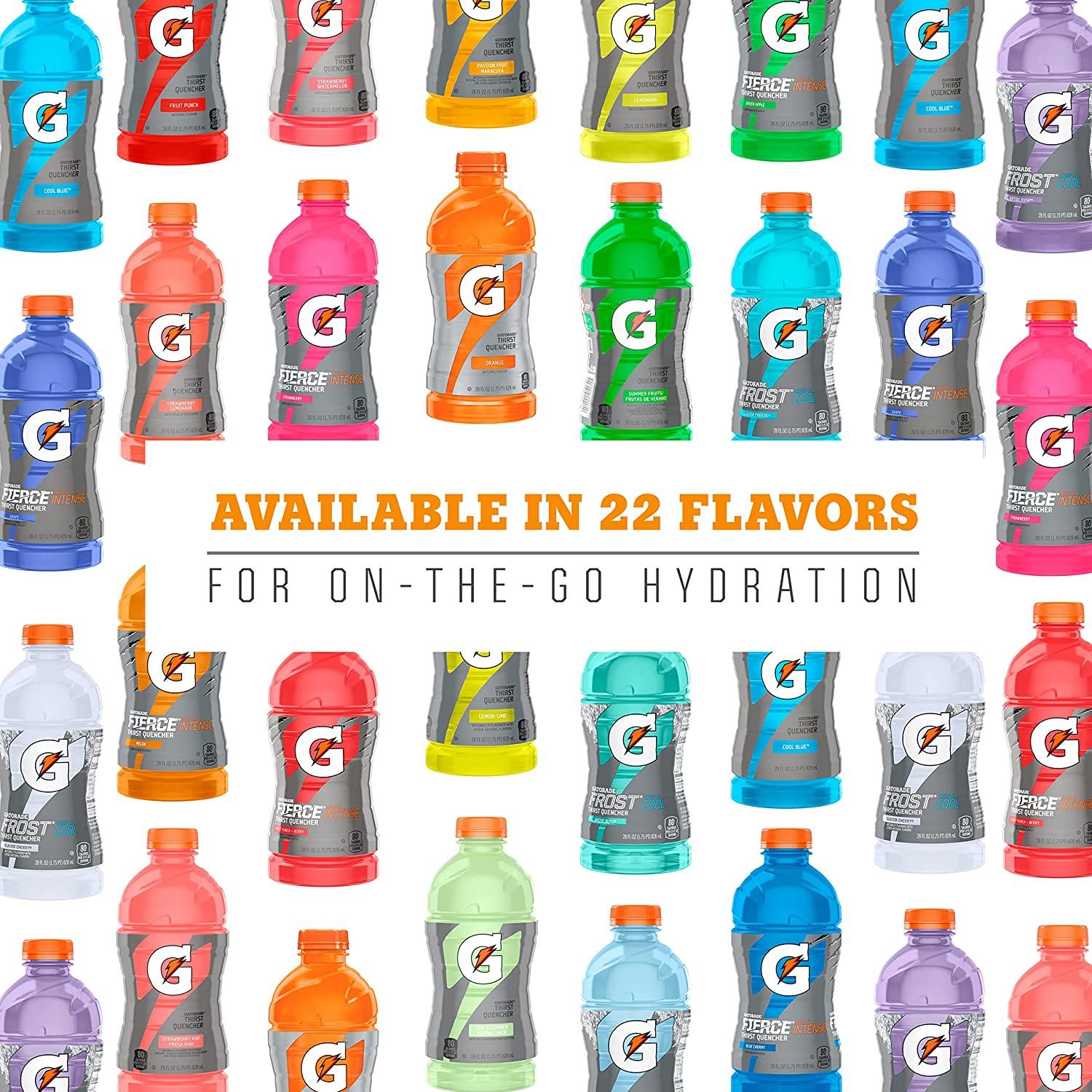 Gatorade Original Thirst Quencher Variety Pack 20 Ounce Bottles (Pack