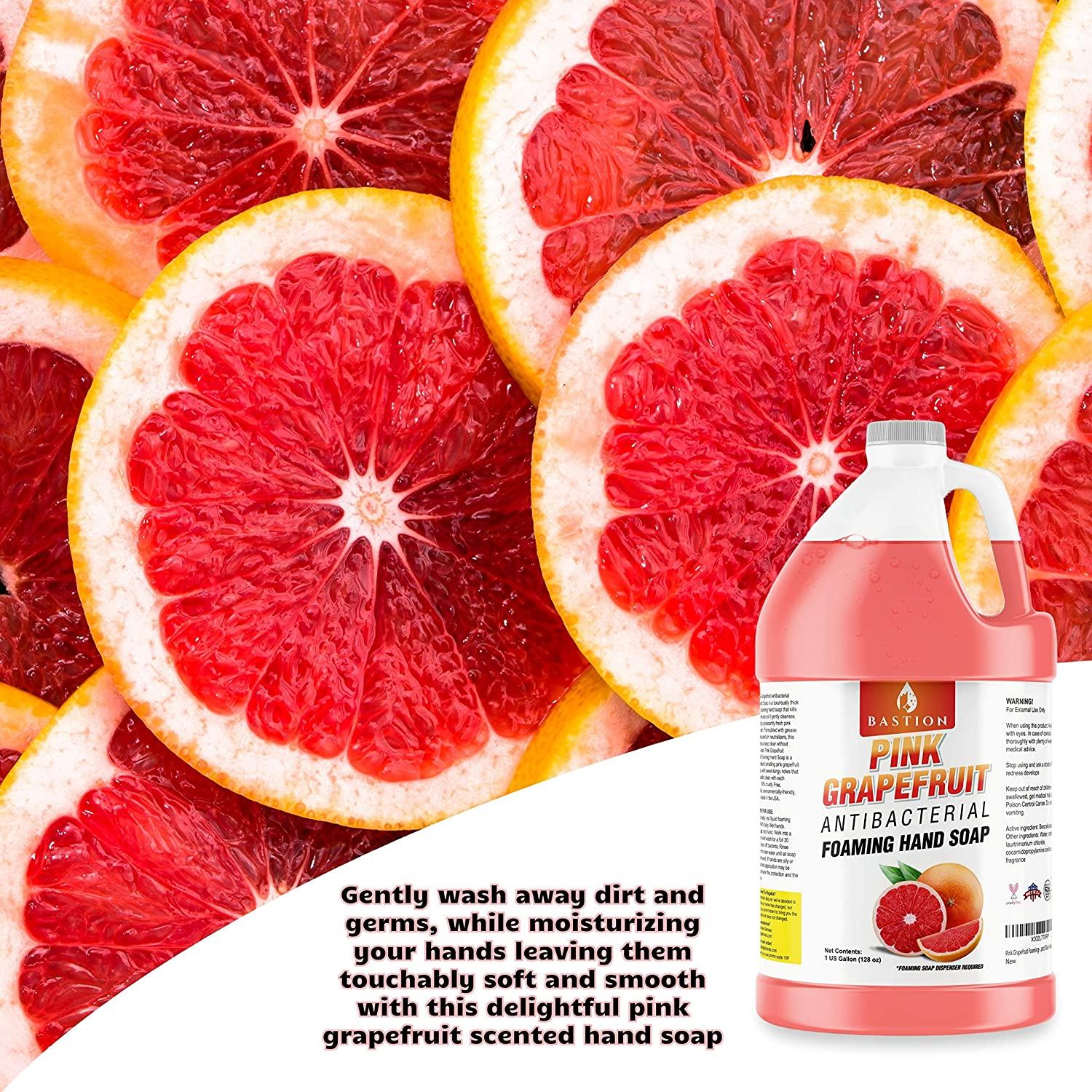 Pink Grapefruit Antibacterial Hand Soap Refill 1 Gallon Foaming Soap, Made in USA