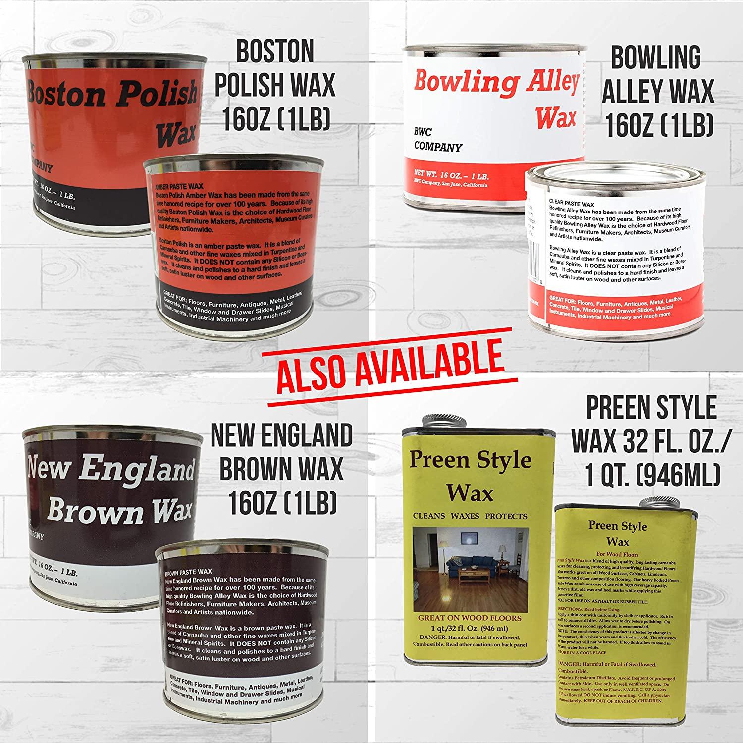 Bowling Alley Wax, Clear Paste Wax, 16 oz. Can