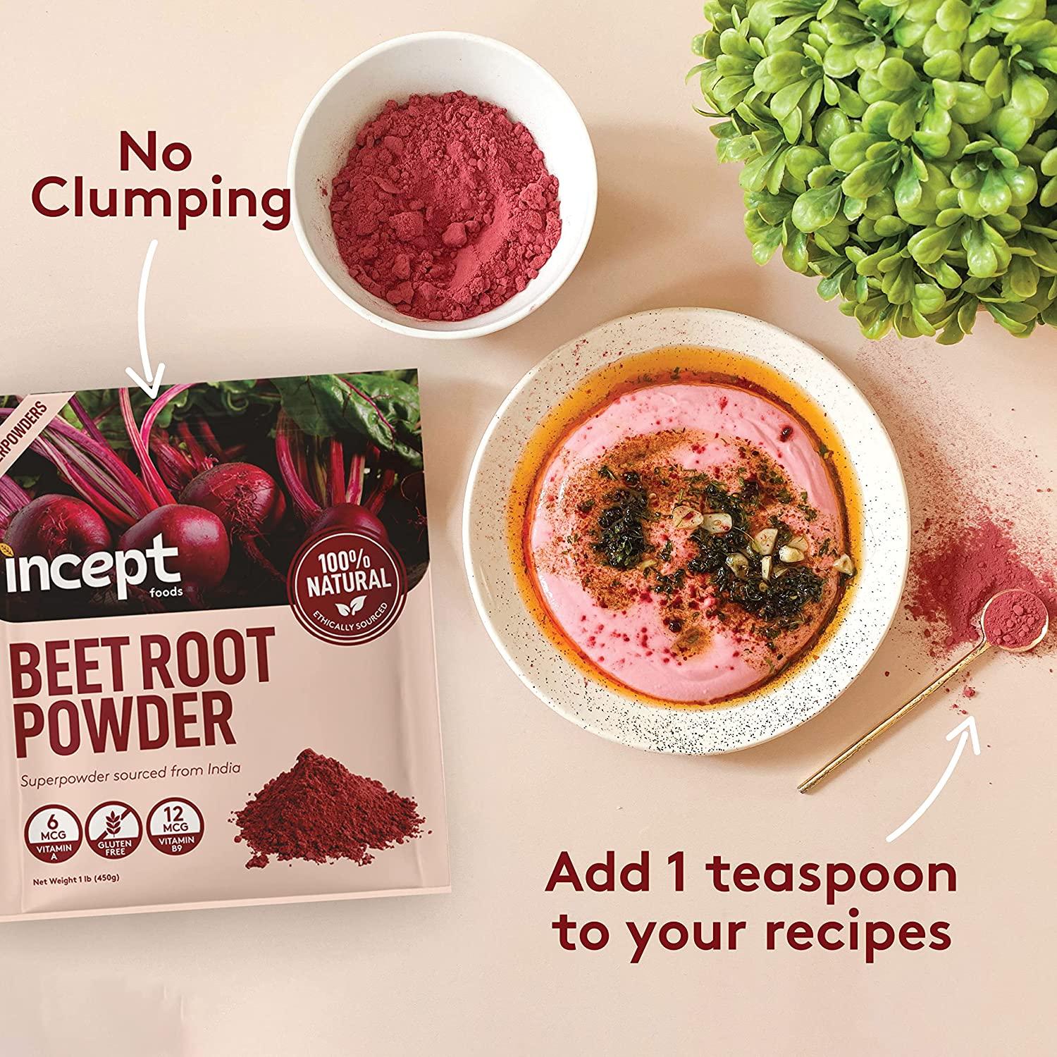 Incept Beet Root Powder Nitric Oxide Booster Improved Taste & No