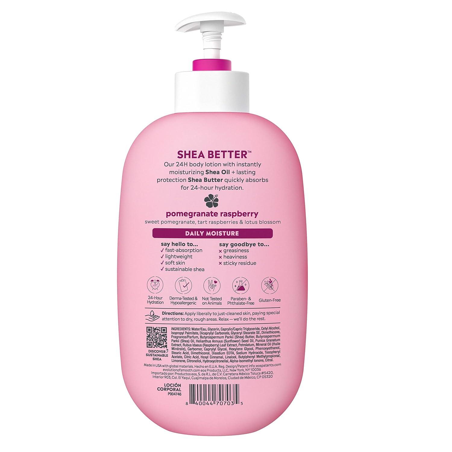 Eos Shea Better Body Lotion - Pomegranate Raspberry 16oz (2 Pack ...