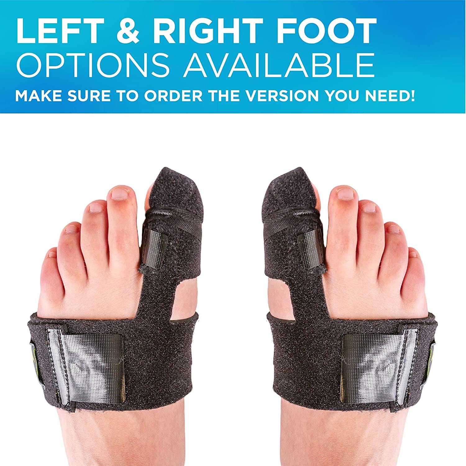 BraceAbility Turf Toe Brace for Right Foot Support Splint with Straps for Sprains & Hallux