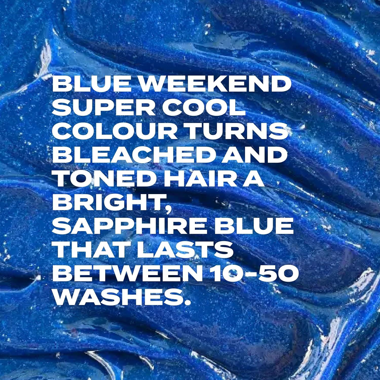 BLEACH LONDON Blue Weekend SemiPermanent Hair Colour Cream True Blue