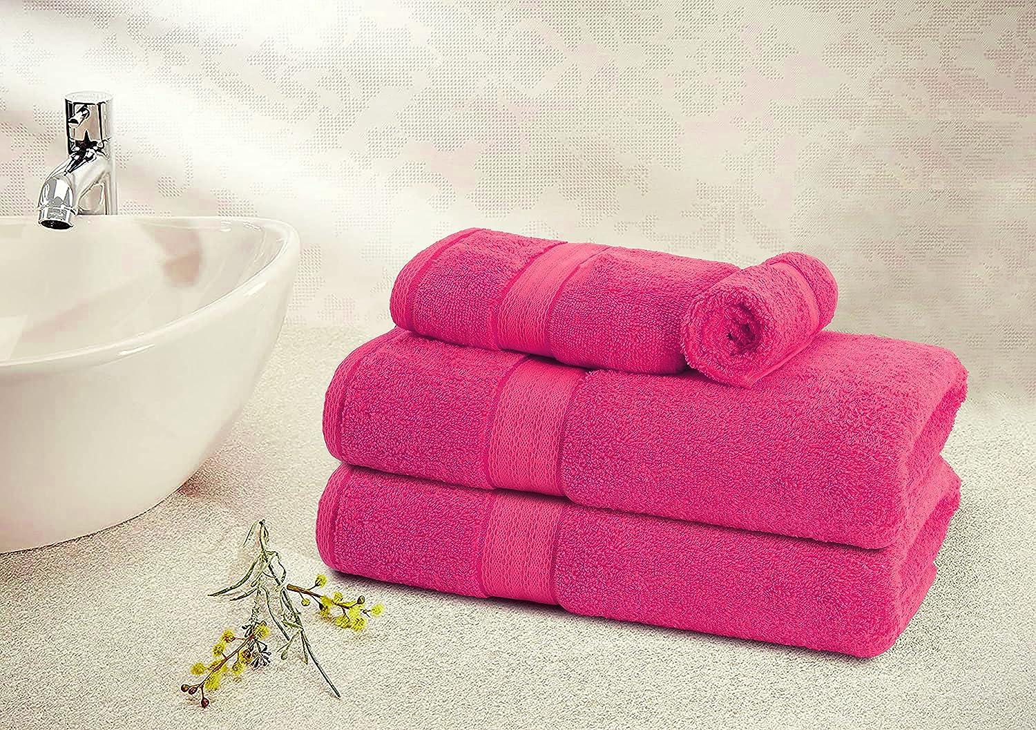 Luxury Hotel Collection Bath Towels (700GSM) - 100% Combed Cotton - 6 Pcs