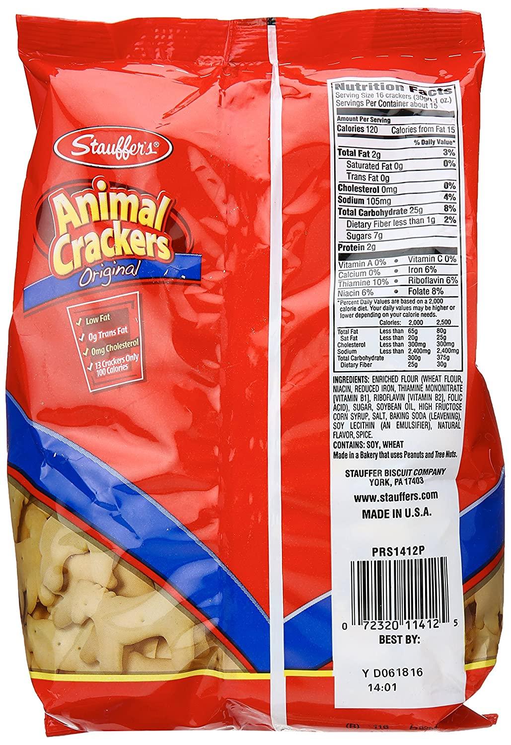 Stauffer Animal Crackers, Original, 16 oz 1 Pound (Pack of 1)
