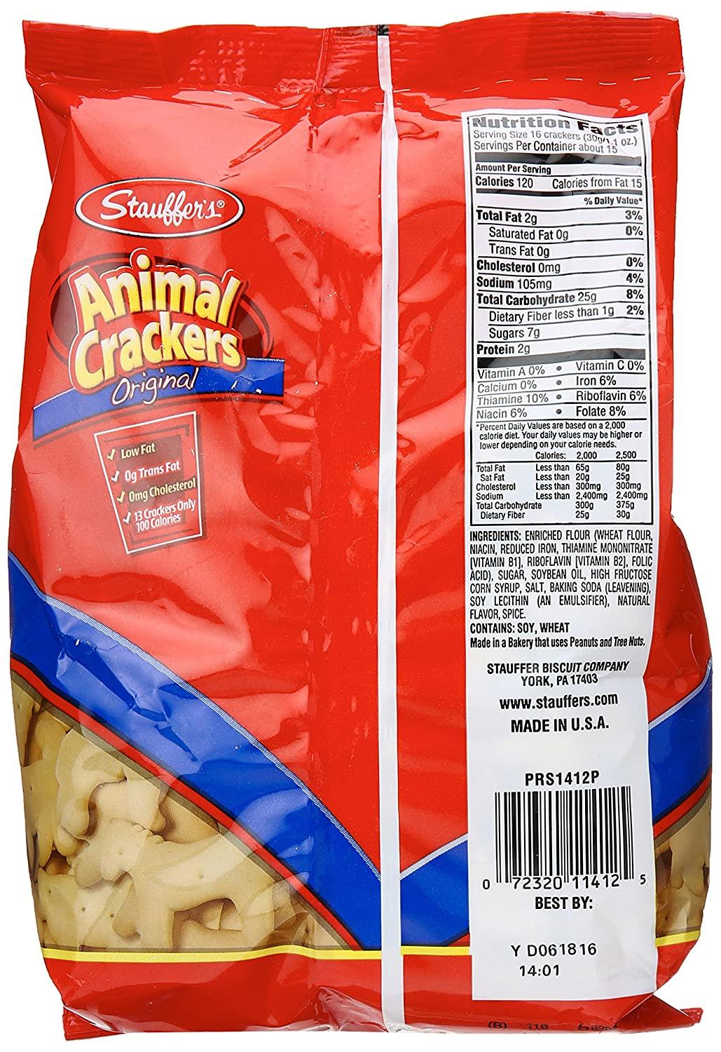 Stauffer Animal Crackers, Original, 16 oz 1 Pound (Pack of 1)