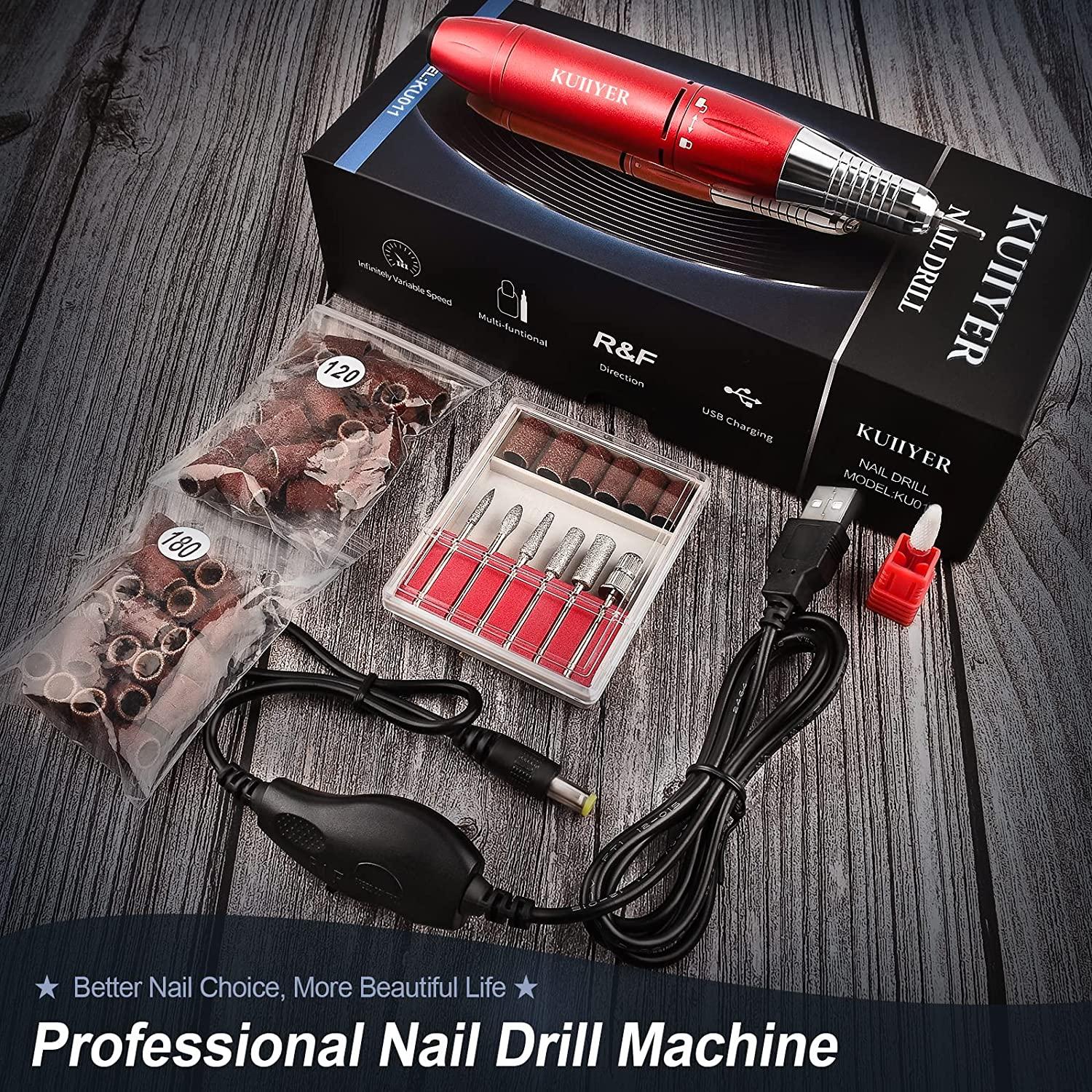 Electric Nail Drill Machine, KUIIYER 30000RPM Professional Nail Drill